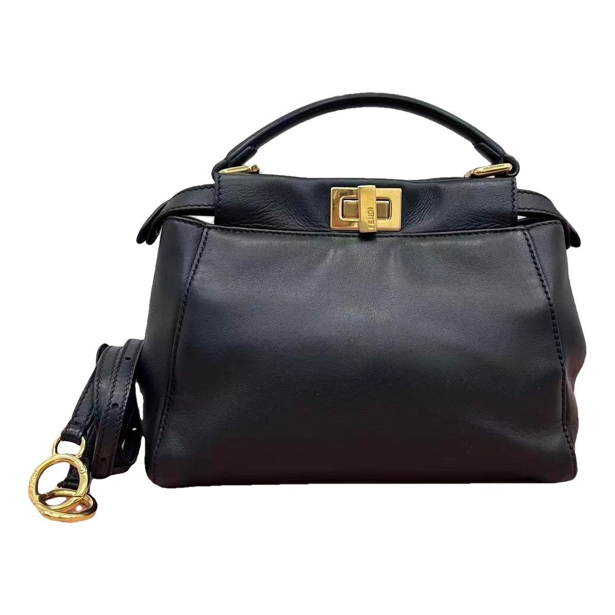 Peekaboo leather handbag