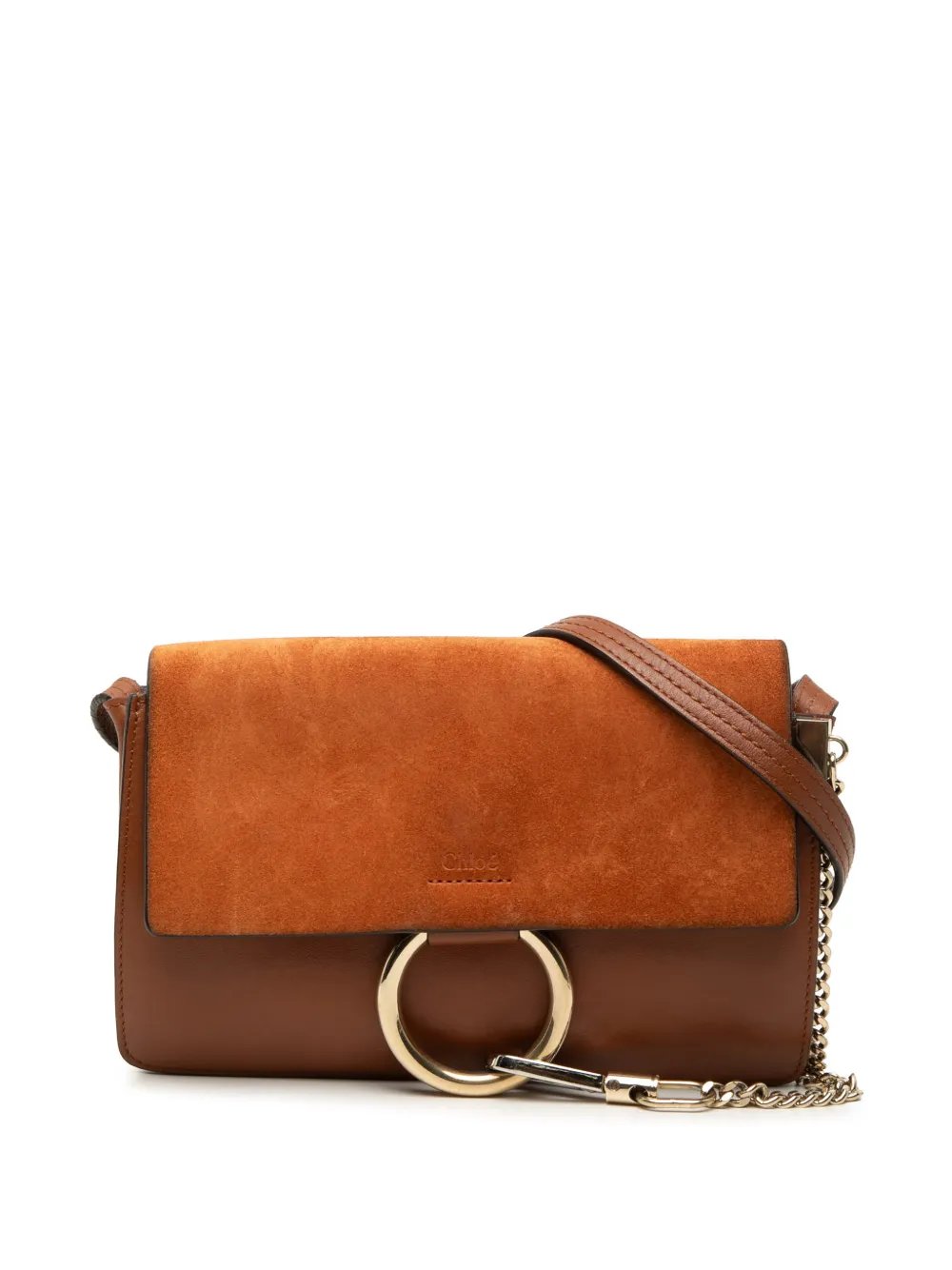 2016 Small Suede and Calfskin Faye crossbody bag