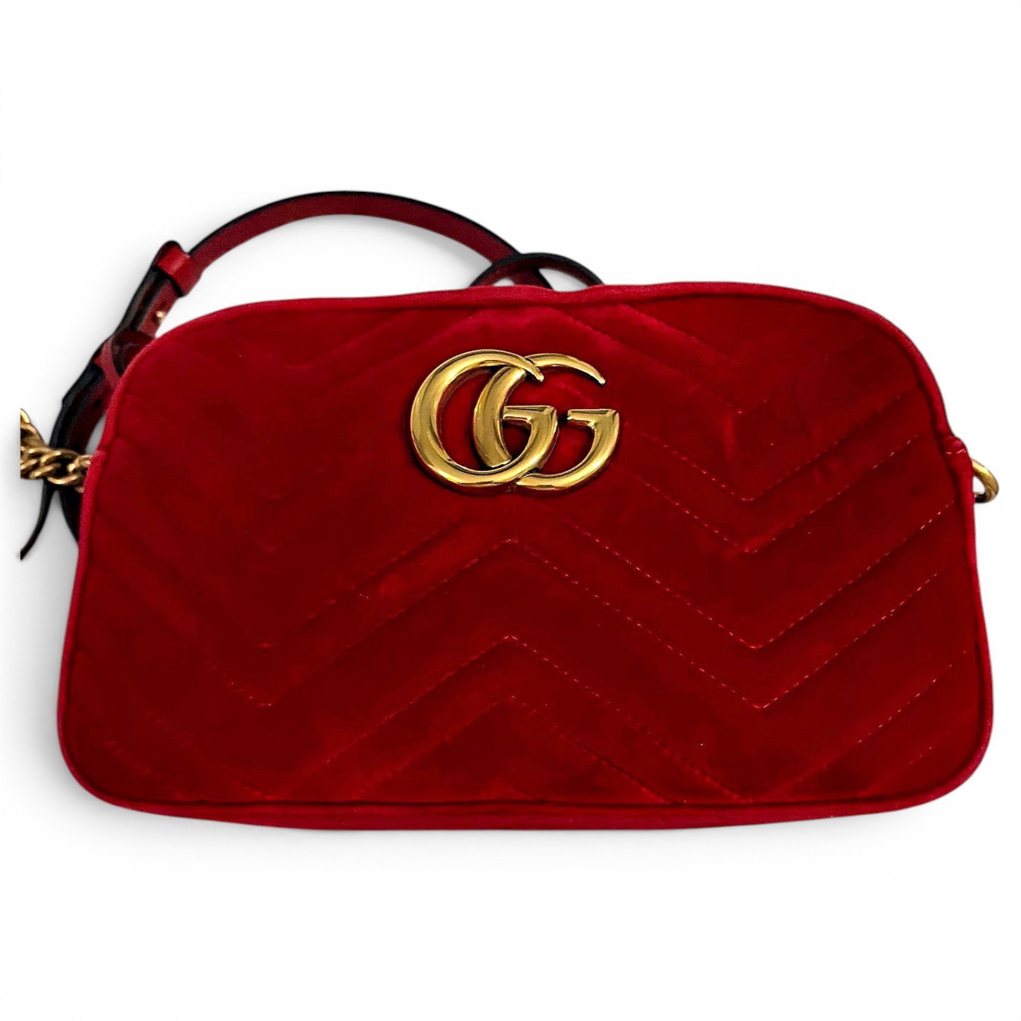 GG Marmont velvet crossbody bag