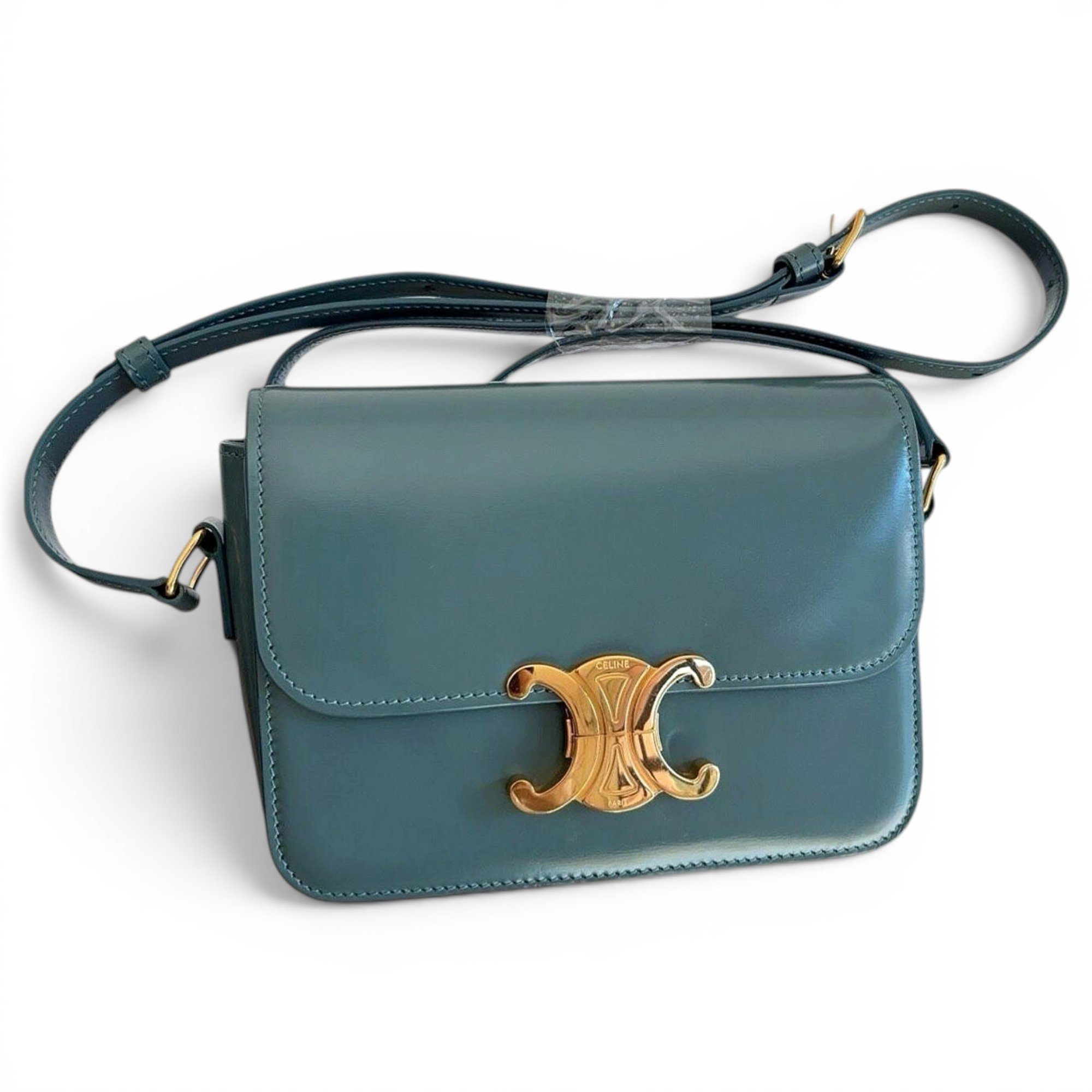 Triomphe leather handbag
