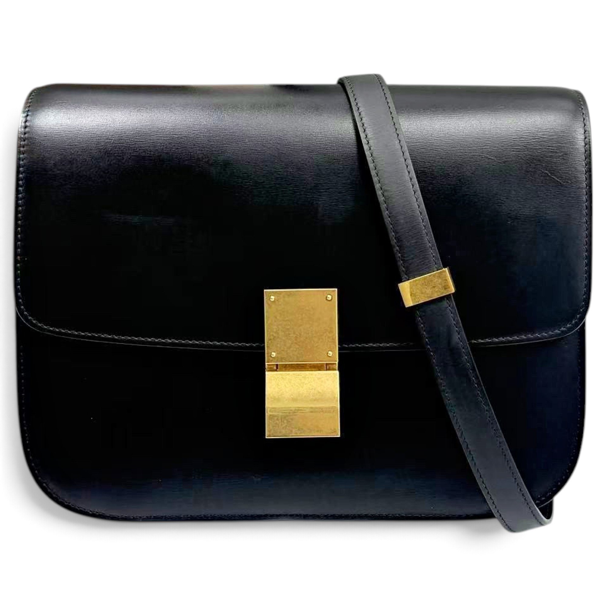 Classic leather crossbody bag