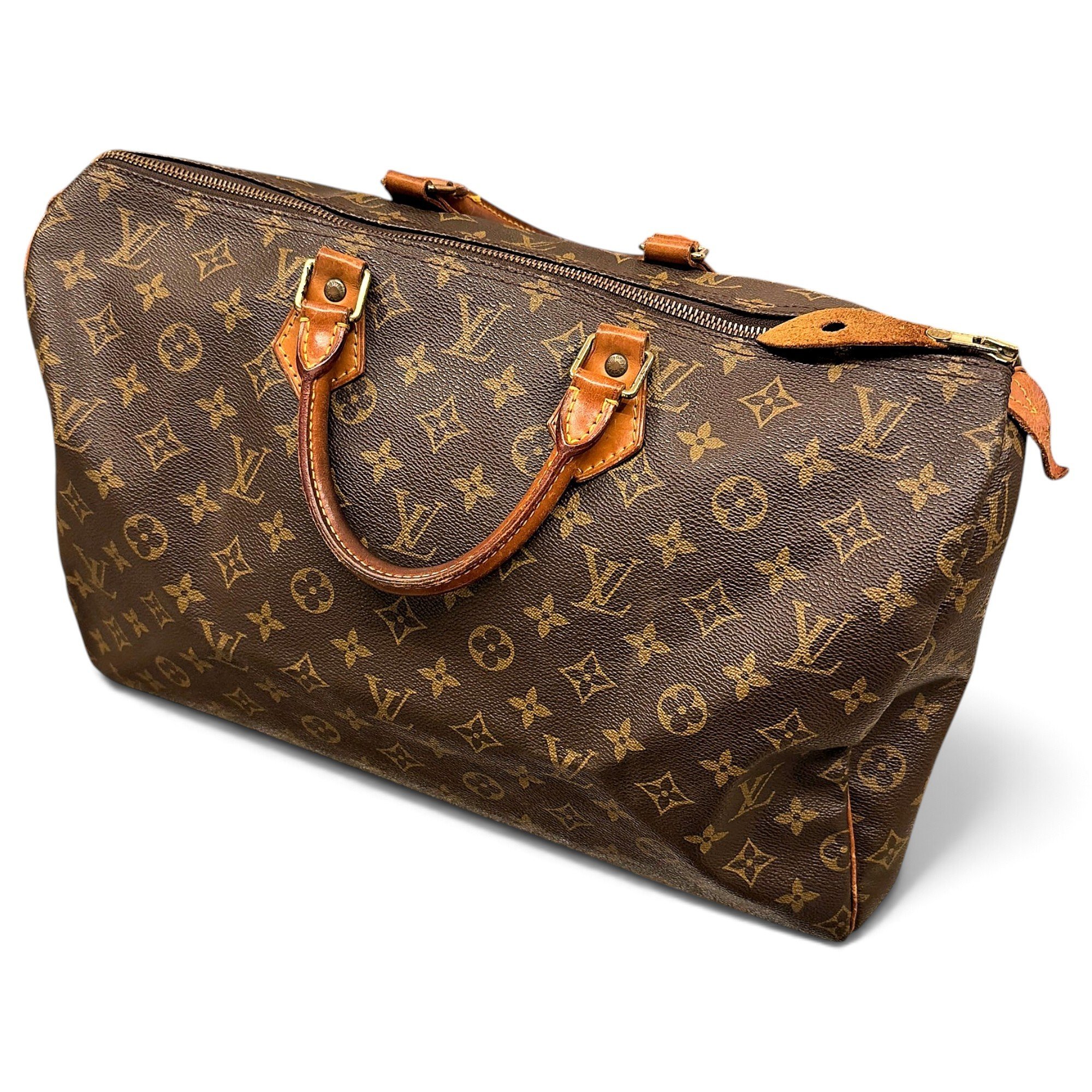 Speedy leather bowling bag
