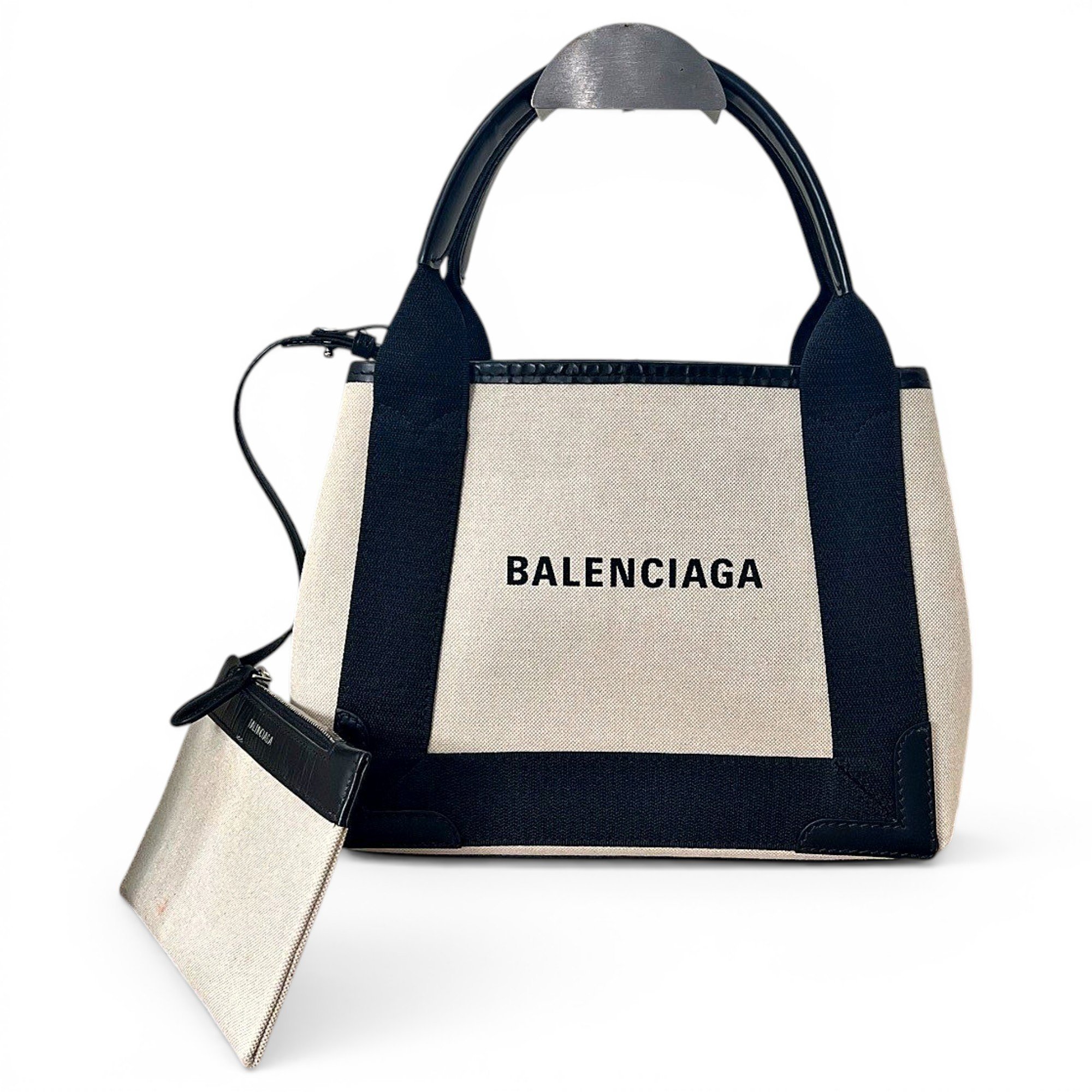 Navy cabas cloth tote