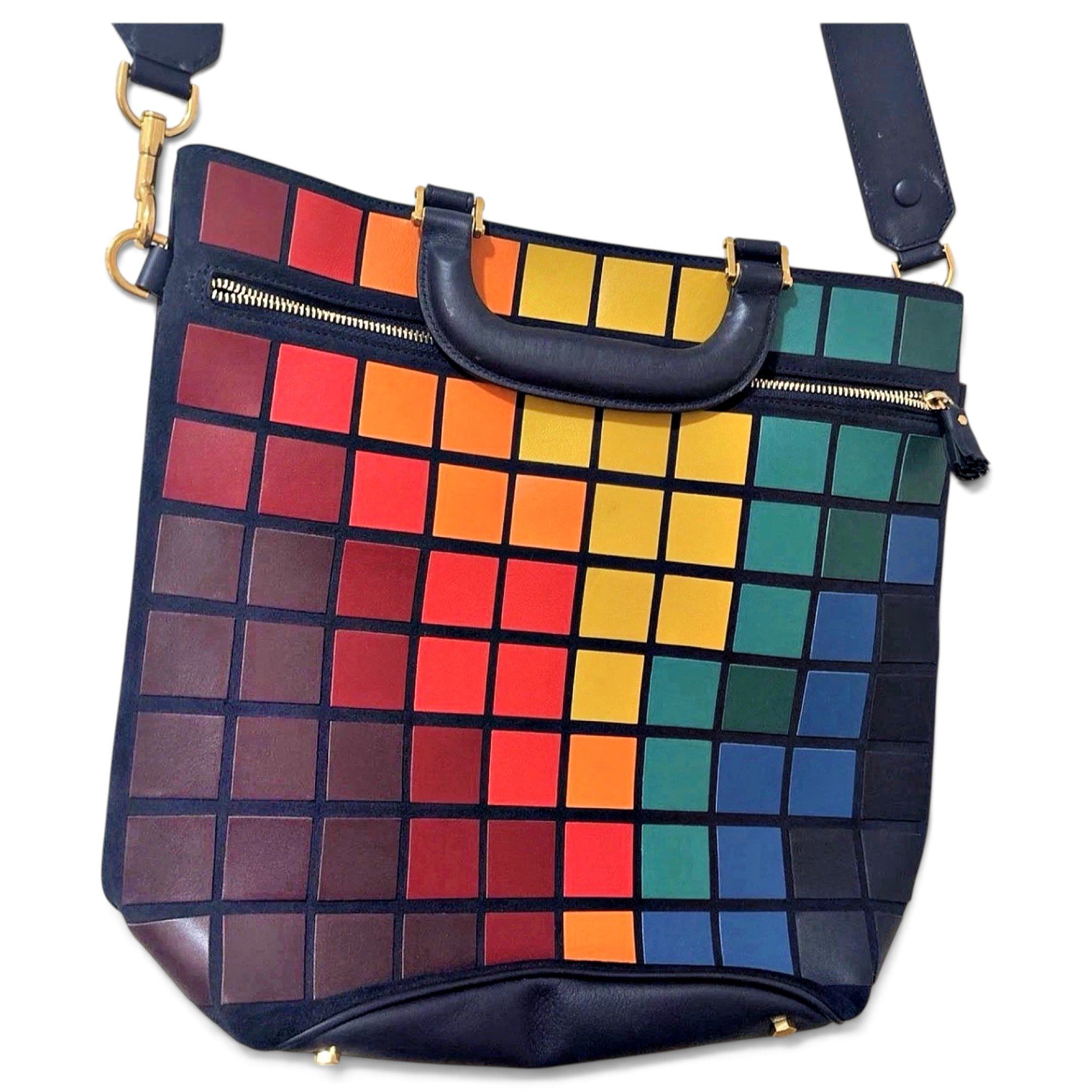 Leather tote
