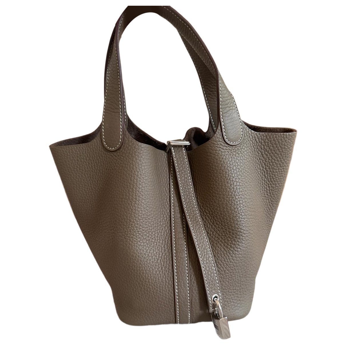 Picotin leather handbag
