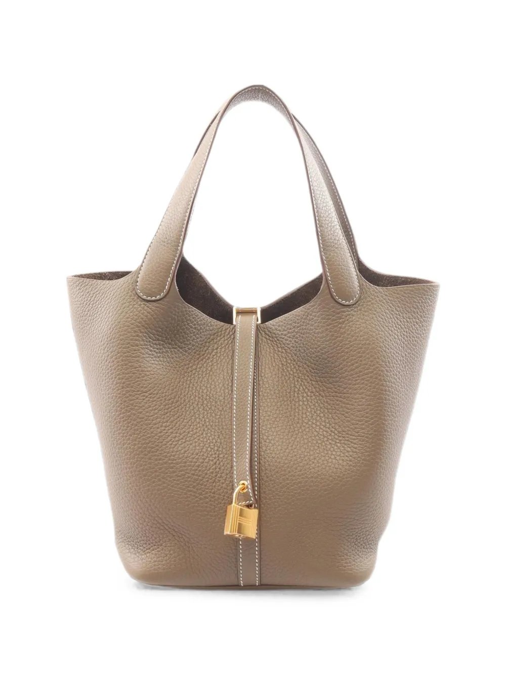 2025 MM Picotin Lock leather tote bag