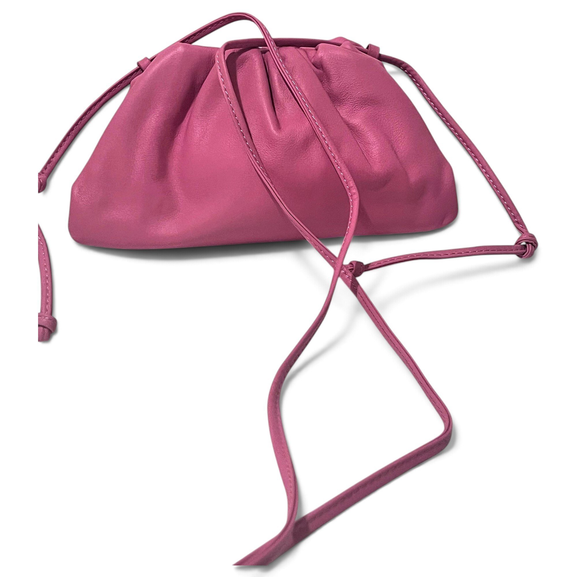 Pouch leather crossbody bag
