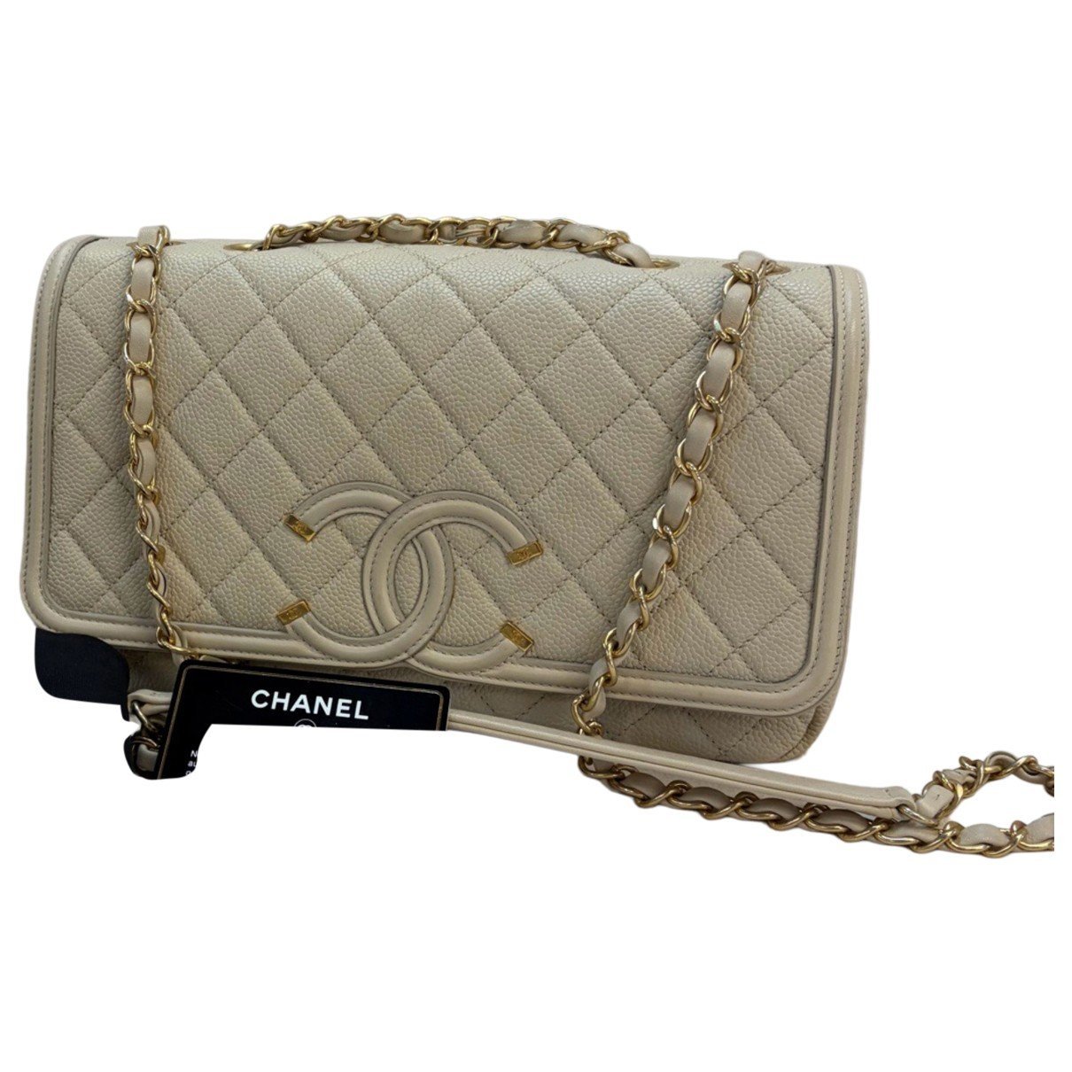 Vanity leather handbag