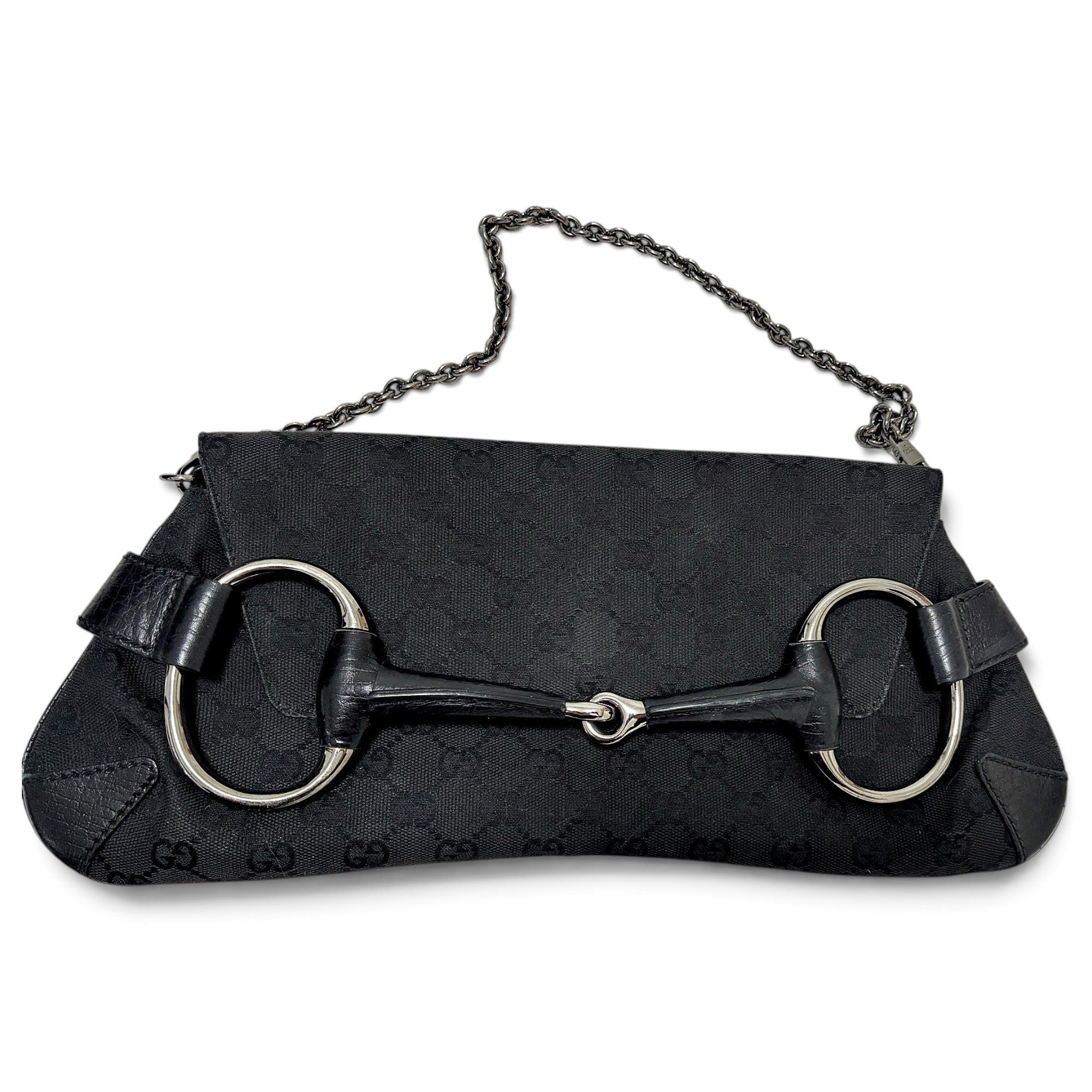 Horsebit Chain cloth handbag