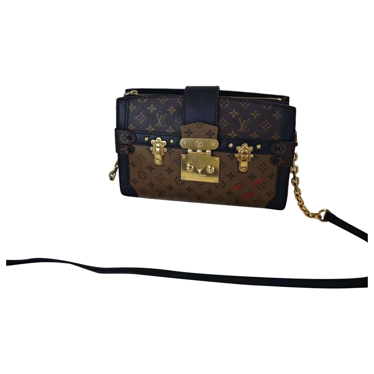 Petite Malle leather handbag