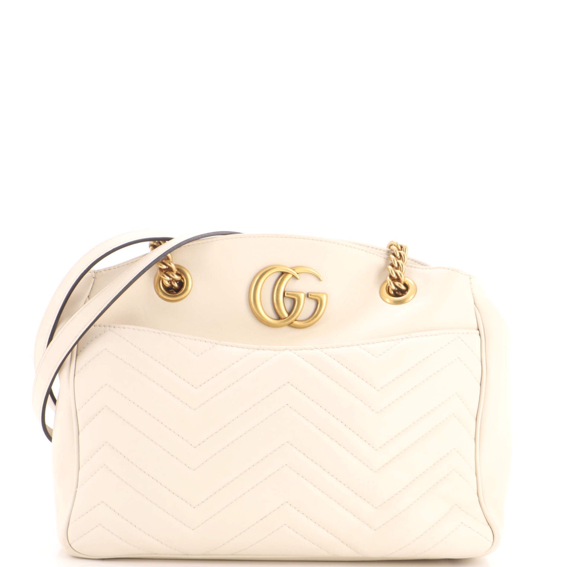 GG Marmont Chain Tote Matelasse Leather Medium