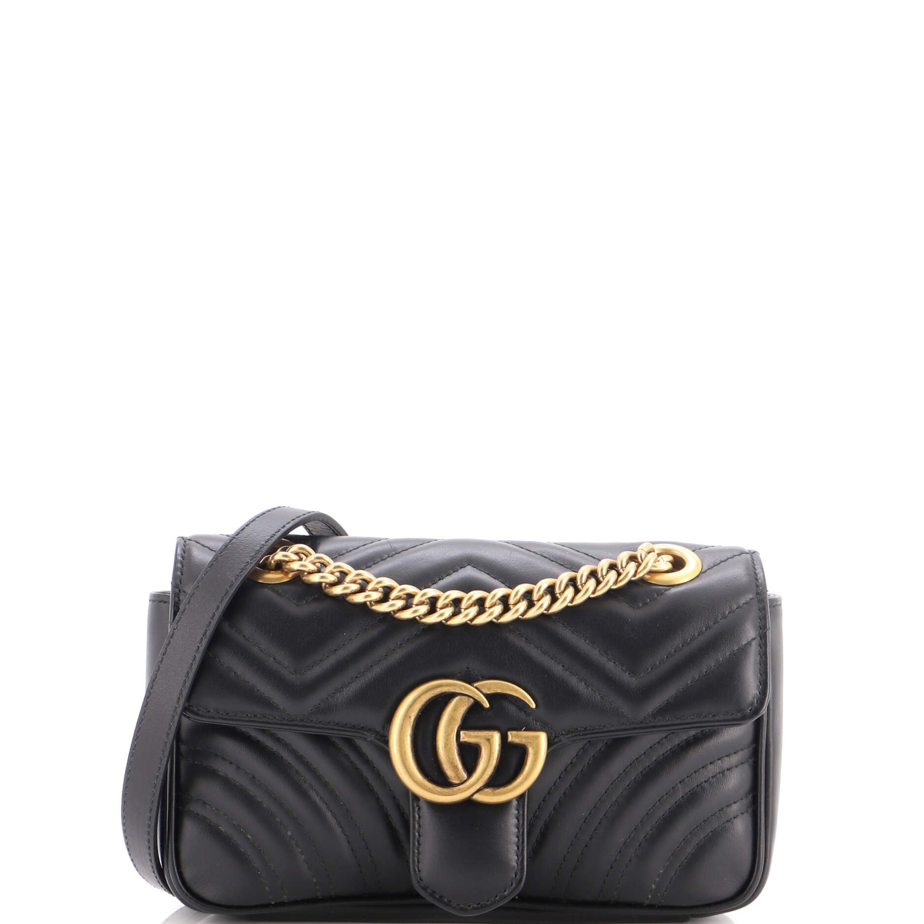 GG Marmont Flap Bag Matelasse Leather Small