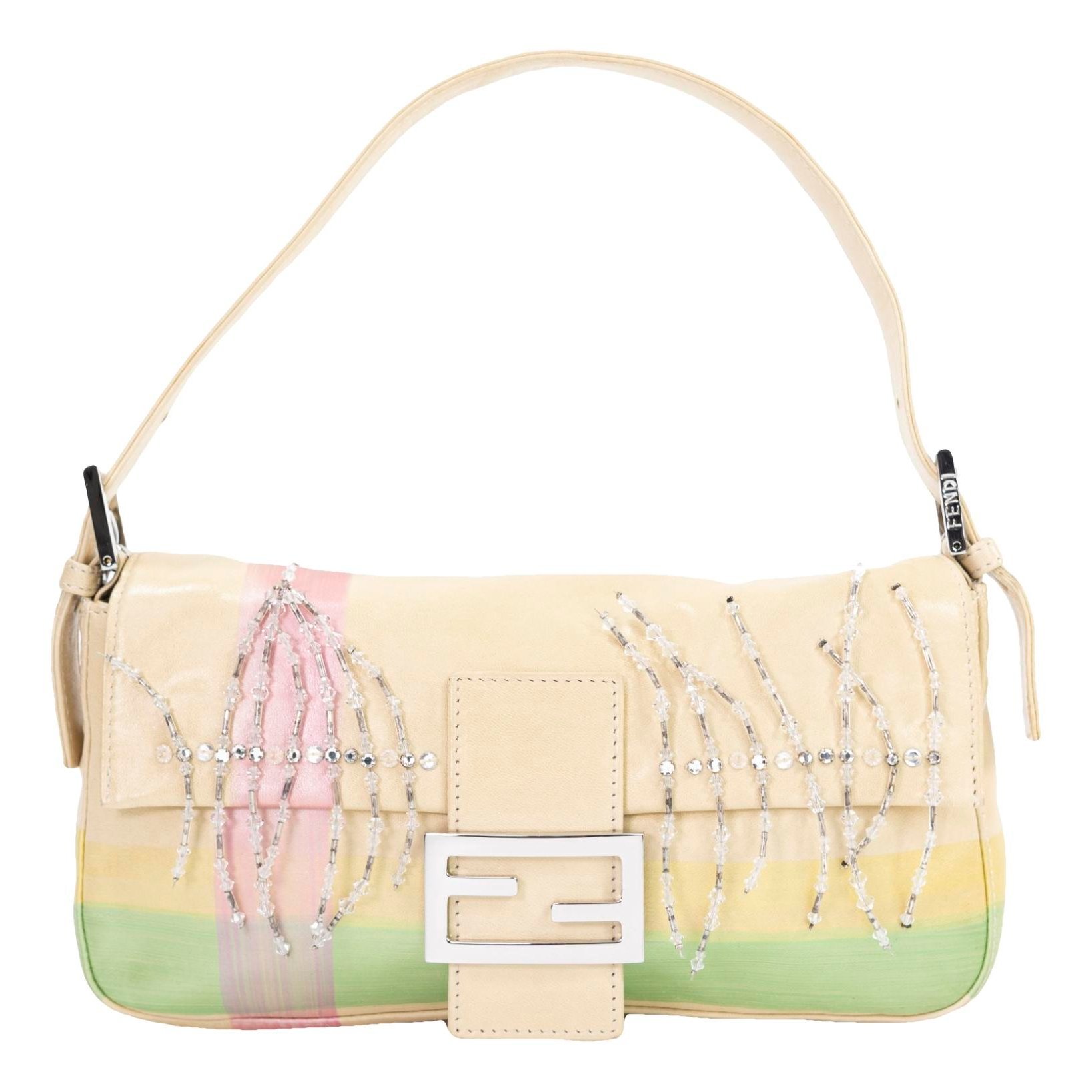 Baguette glitter handbag