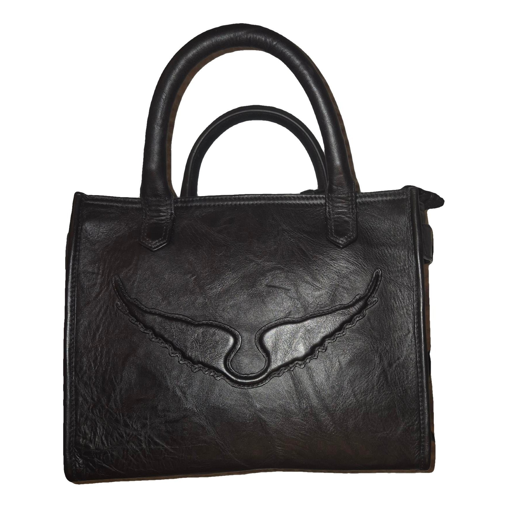 Leather tote