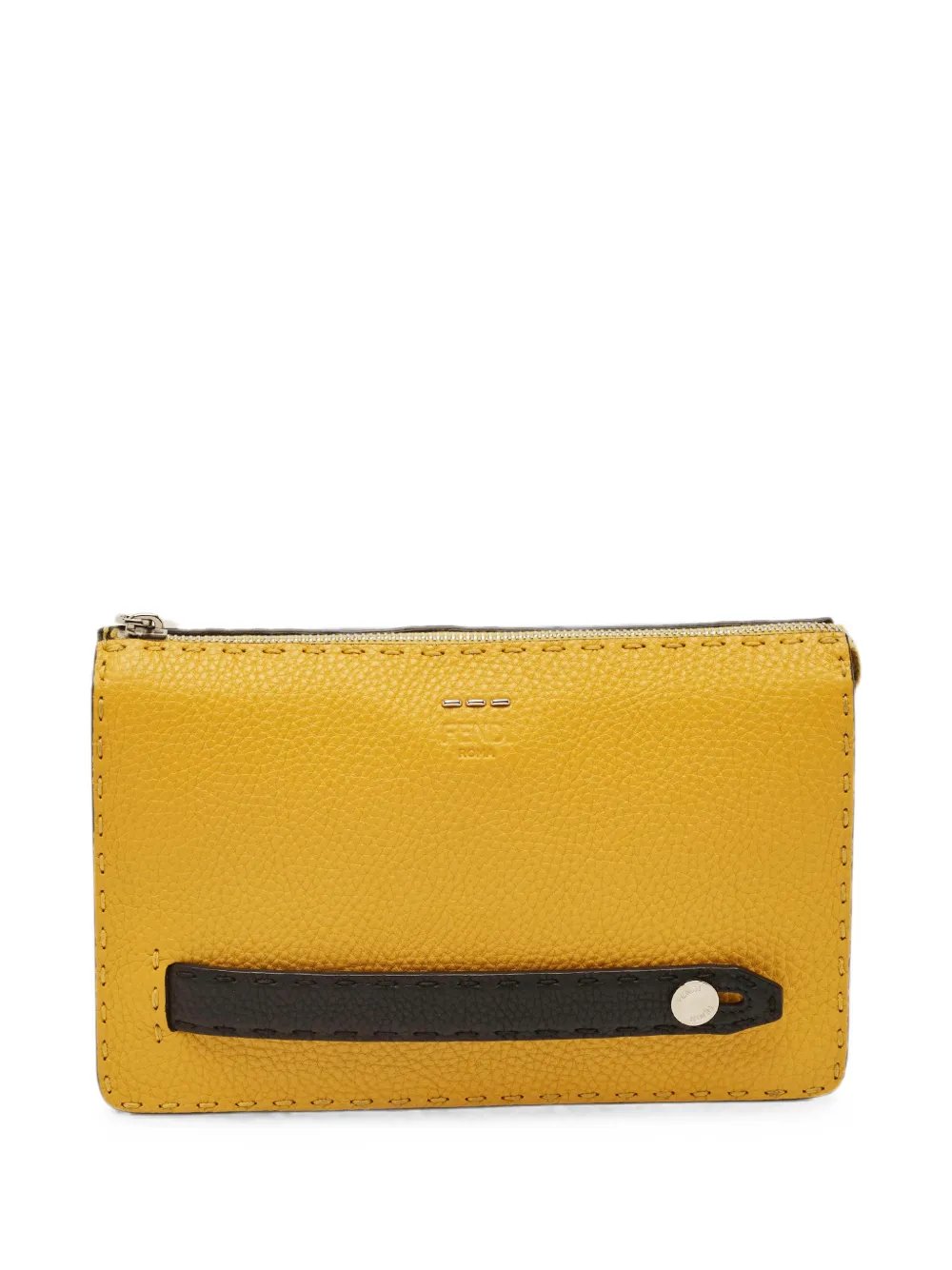Selleria hand-stitched clutch bag
