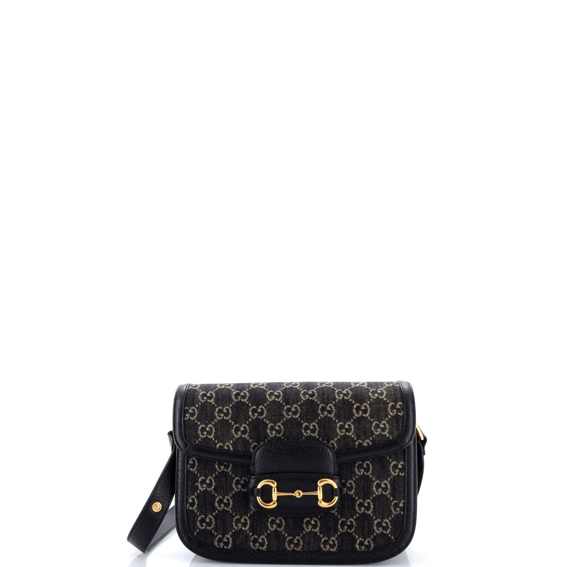 Horsebit 1955 Shoulder Bag GG Denim Small