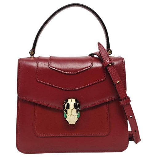 Serpenti leather handbag