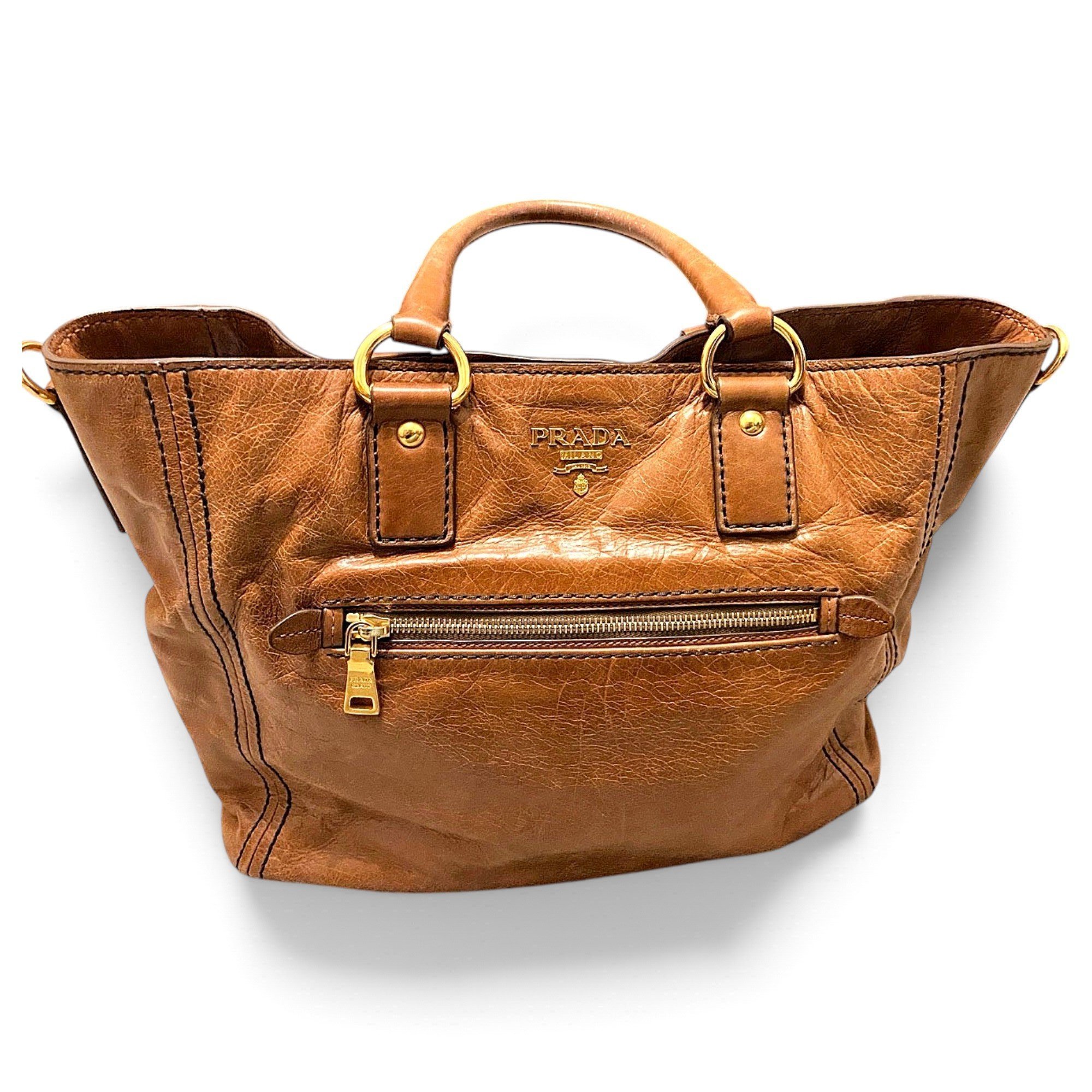 Leather handbag
