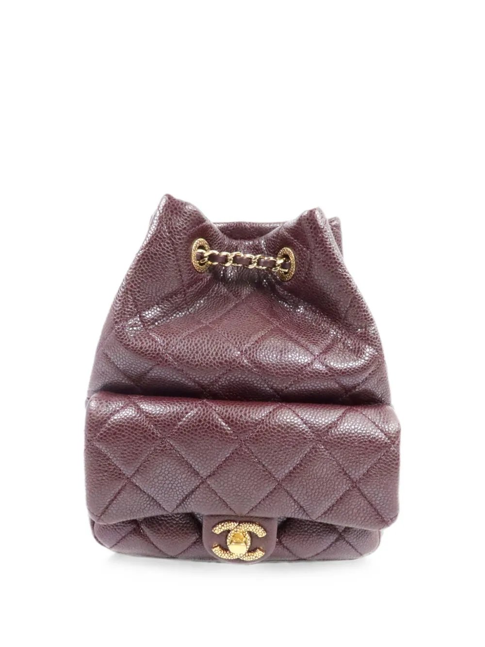 CC quilted leather backpack