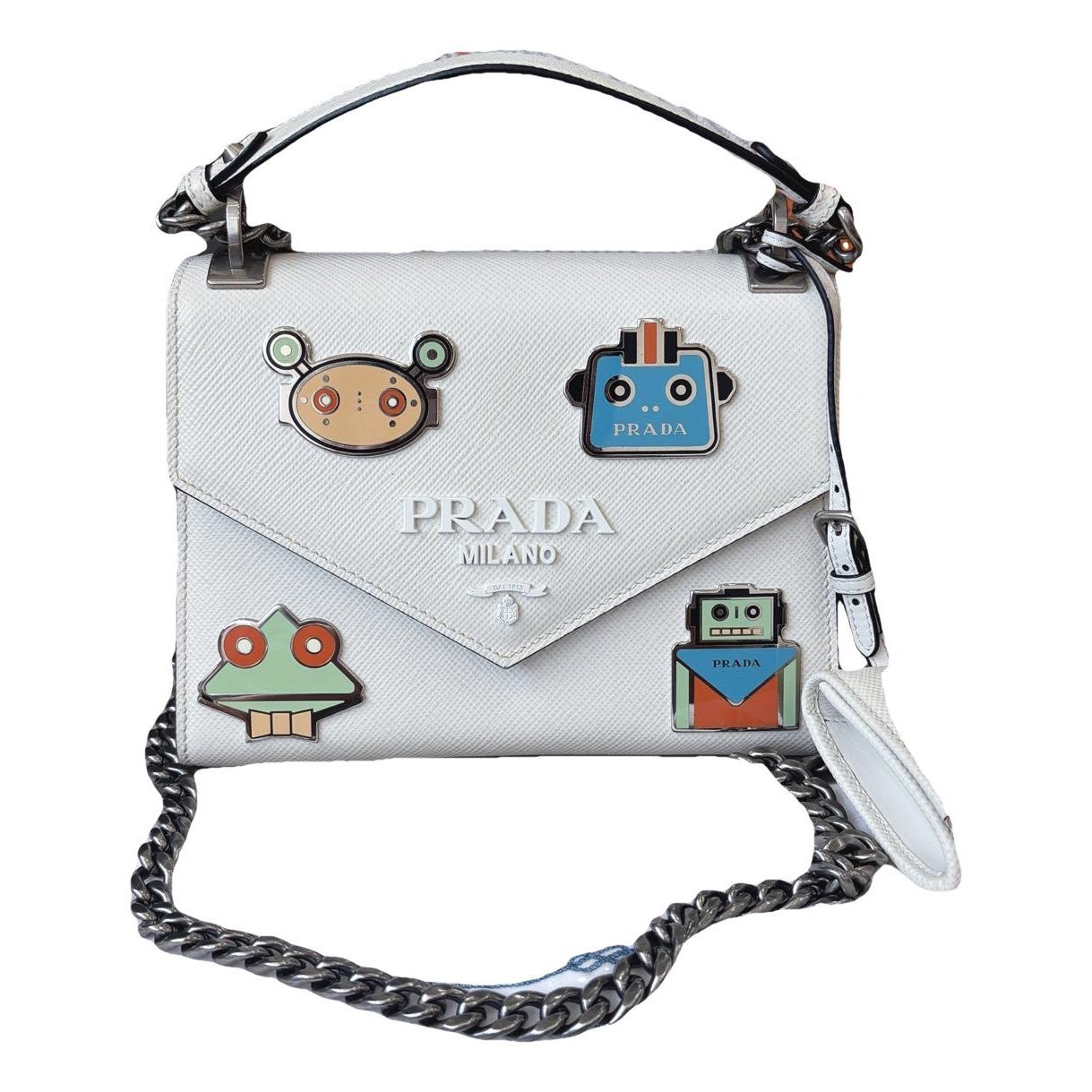 Monochrome leather handbag