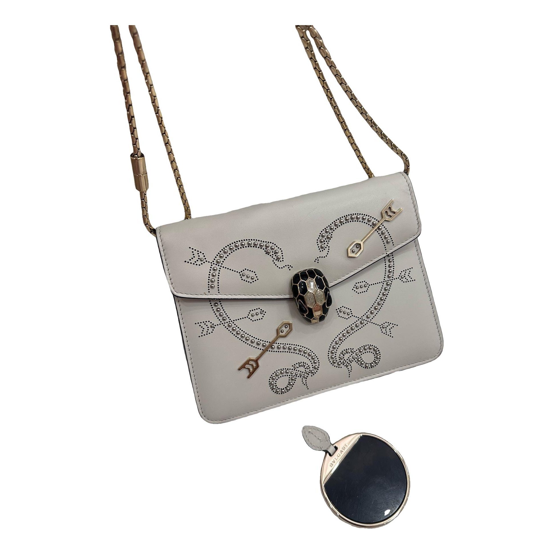Serpenti leather handbag