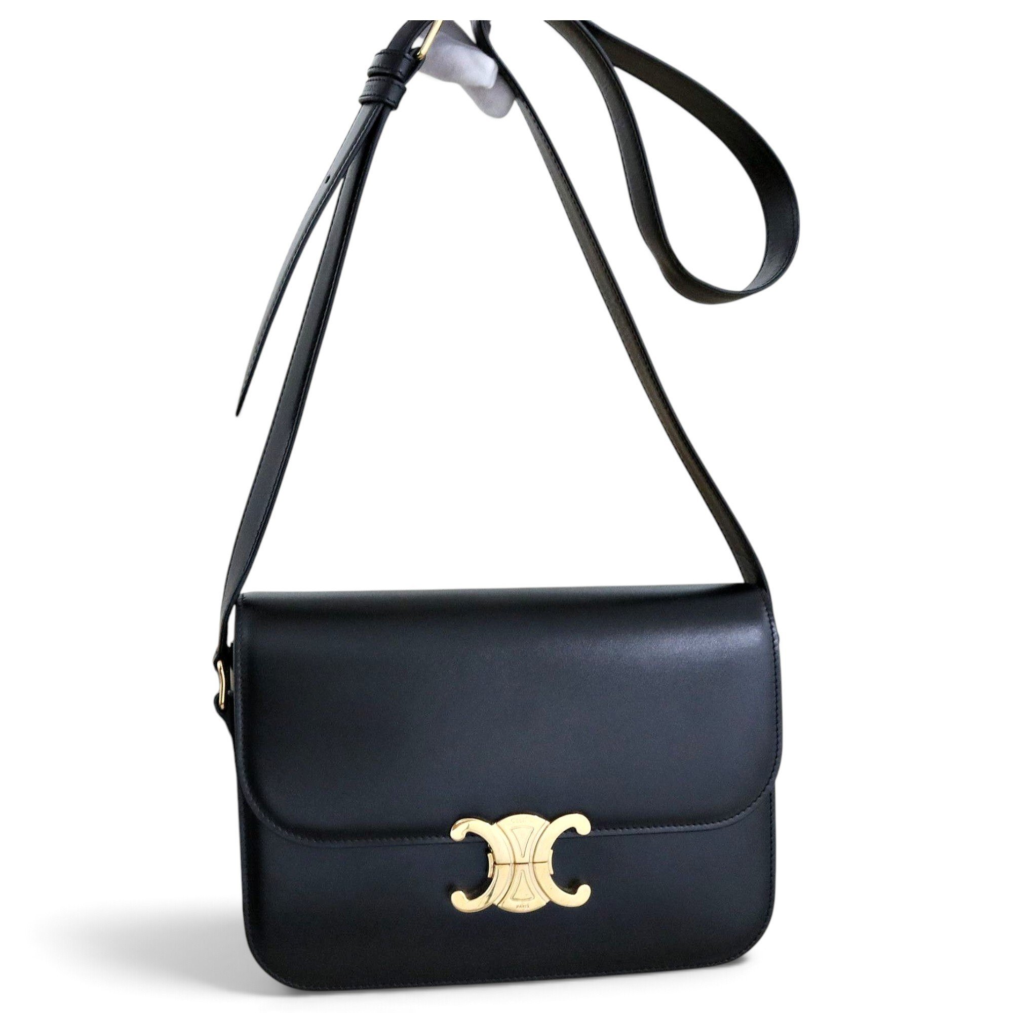 Triomphe leather handbag