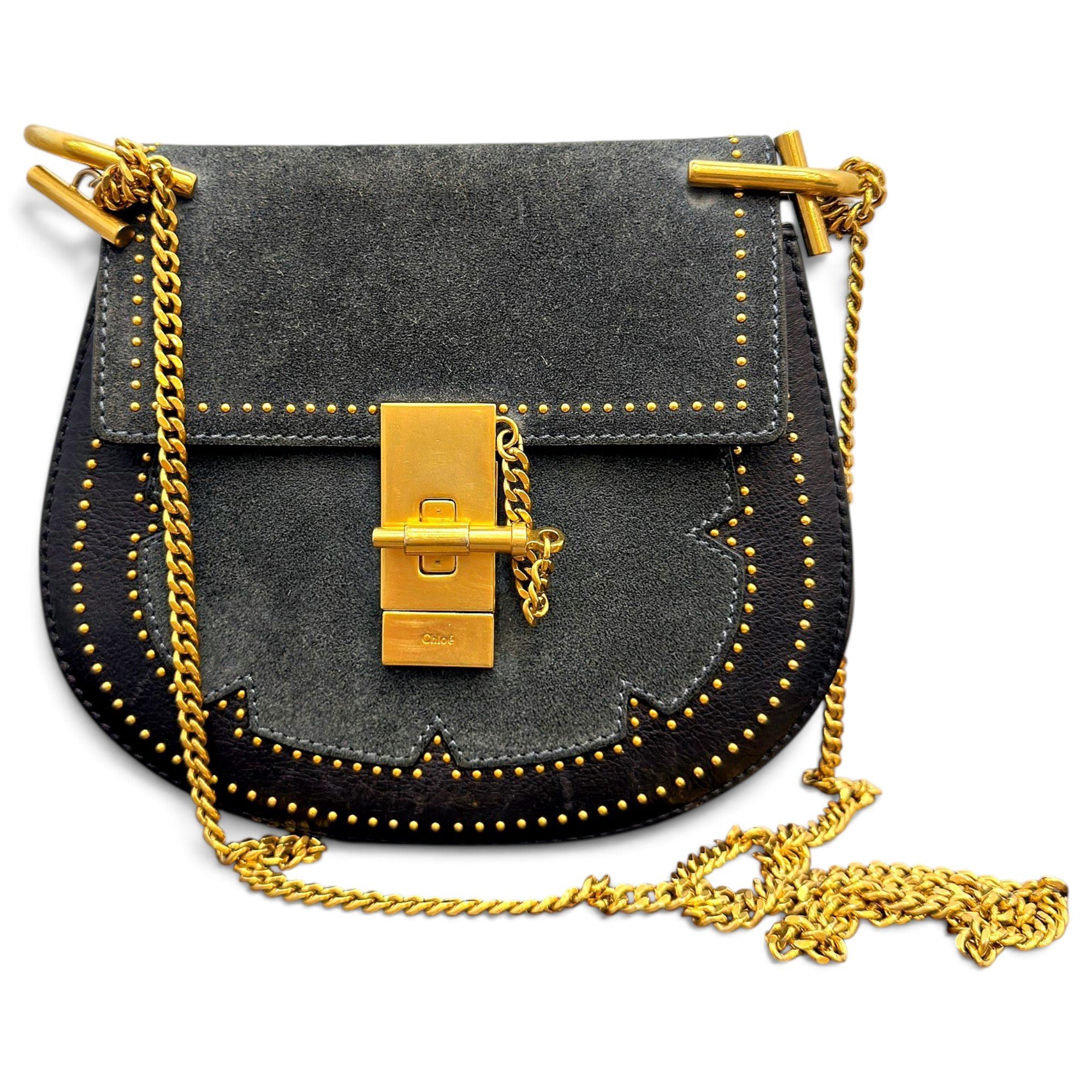 Drew leather crossbody bag