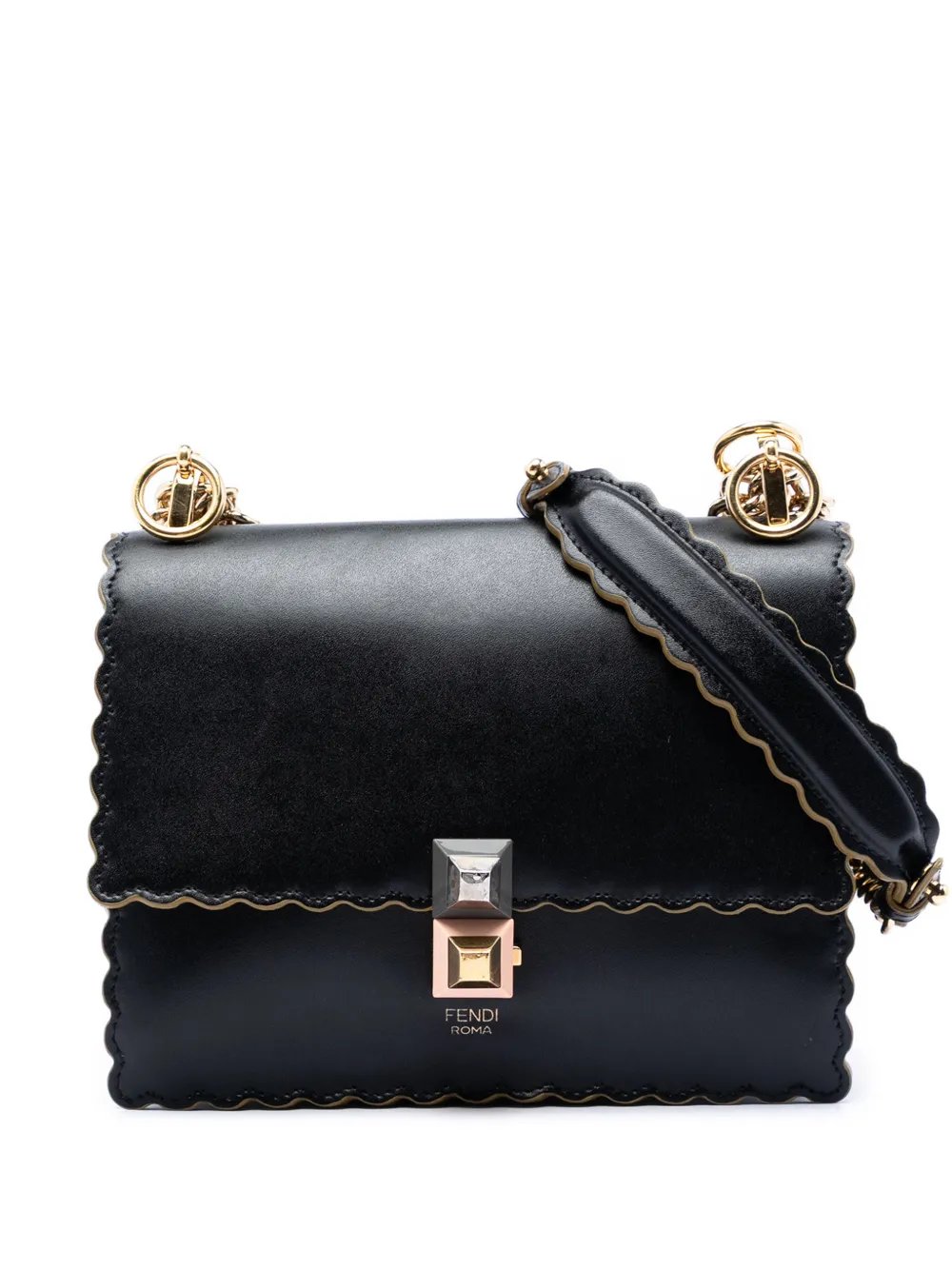 2010-2026 Small Scalloped Leather Kan I crossbody bag
