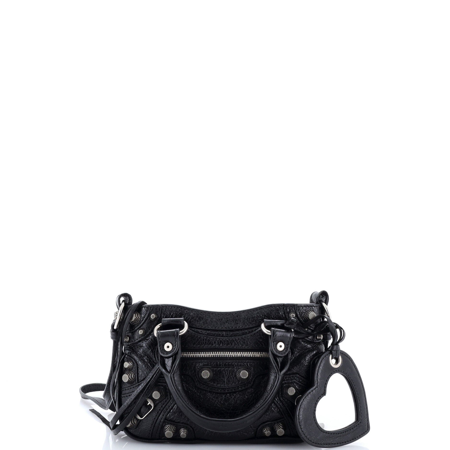 Le Cagole Giant Studs Tote Leather Mini