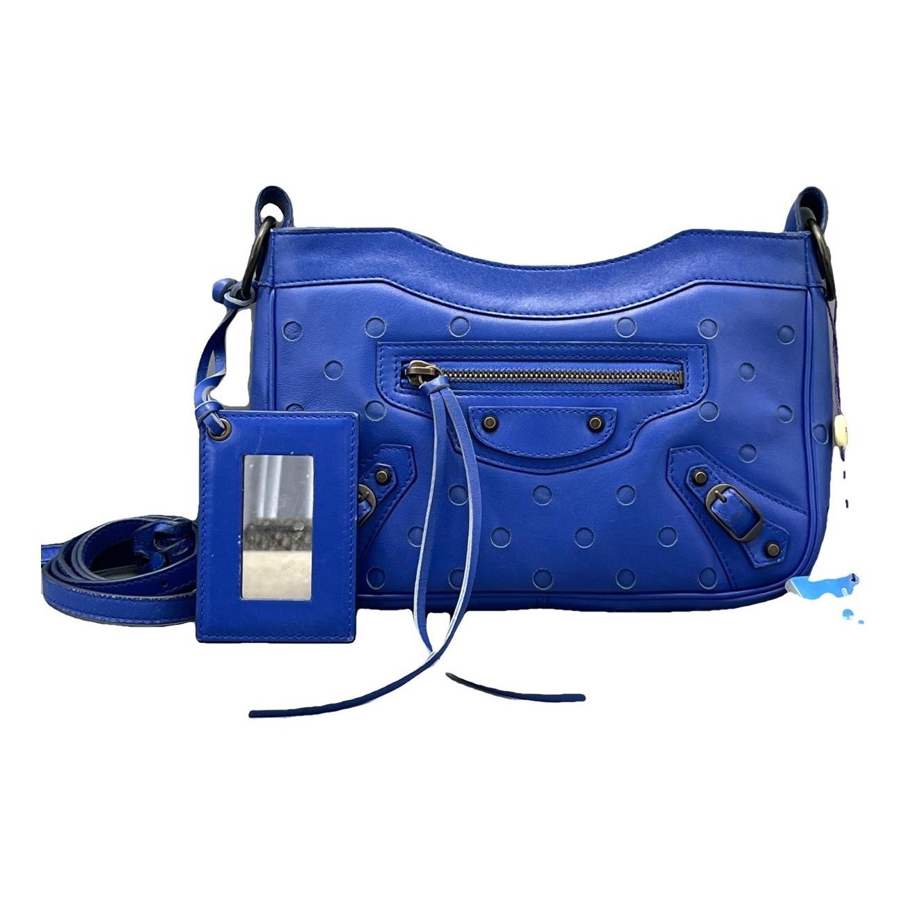 City leather handbag