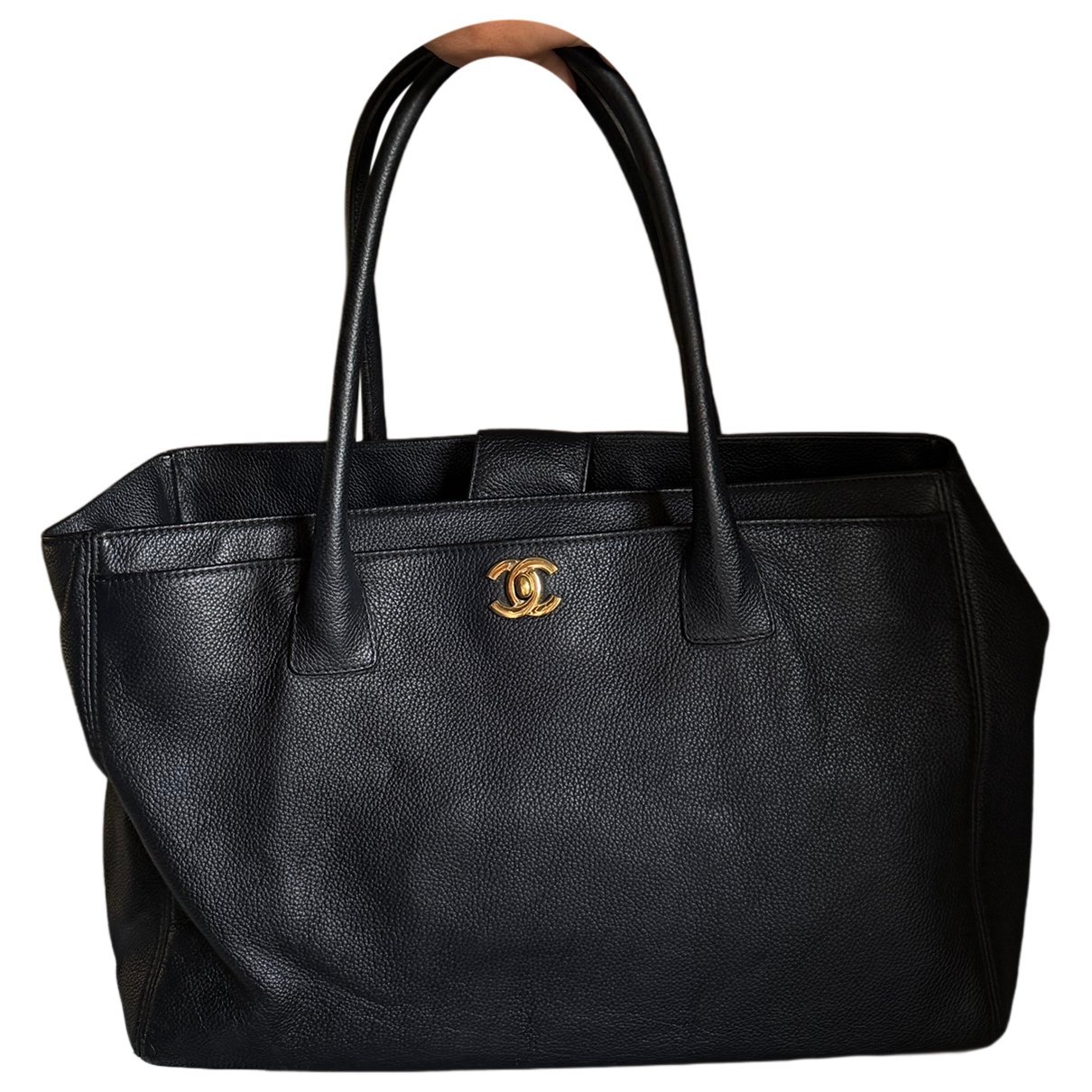 Executive leather tote