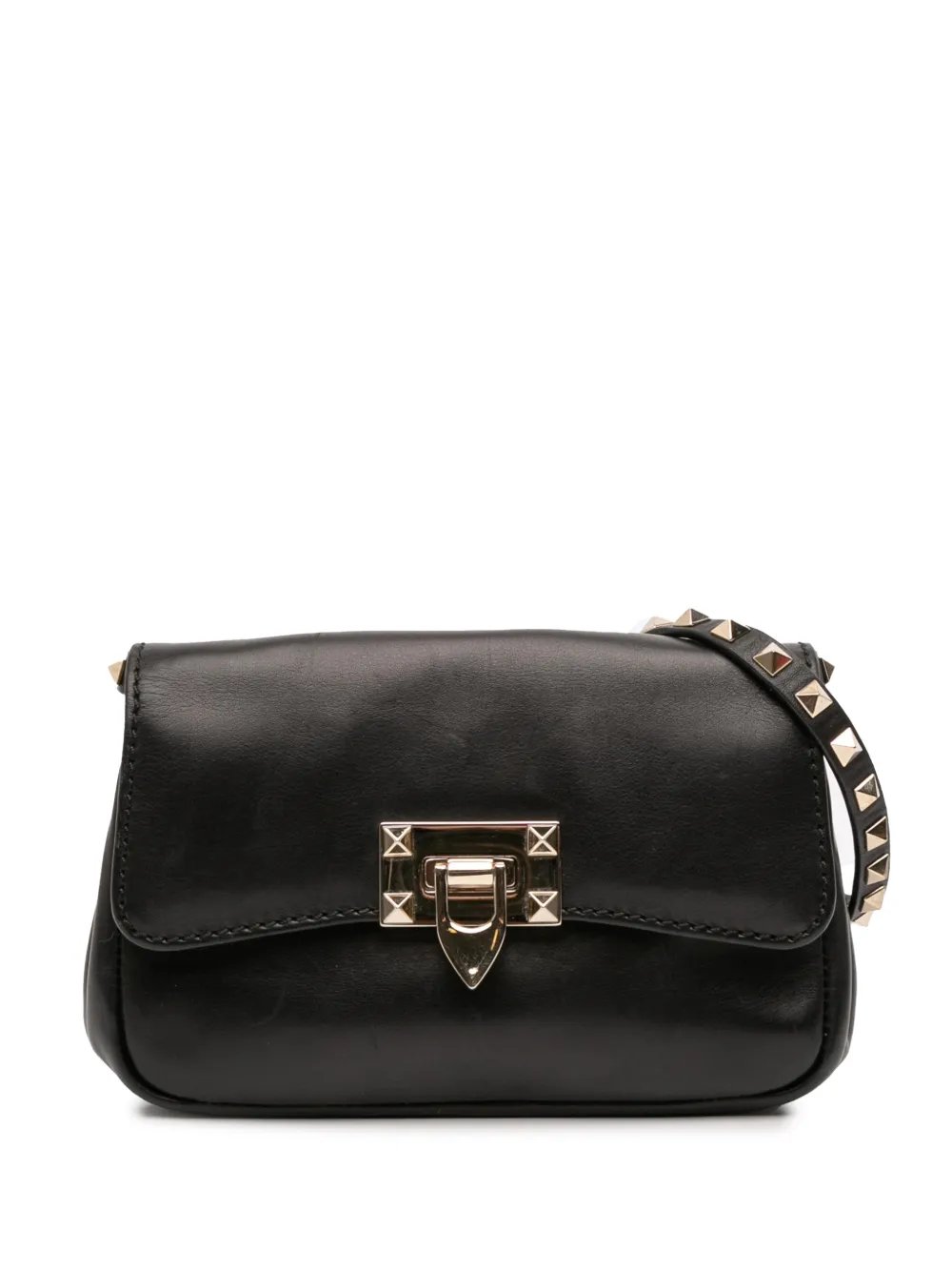 2000-2017 Small Leather Rockstud crossbody bag