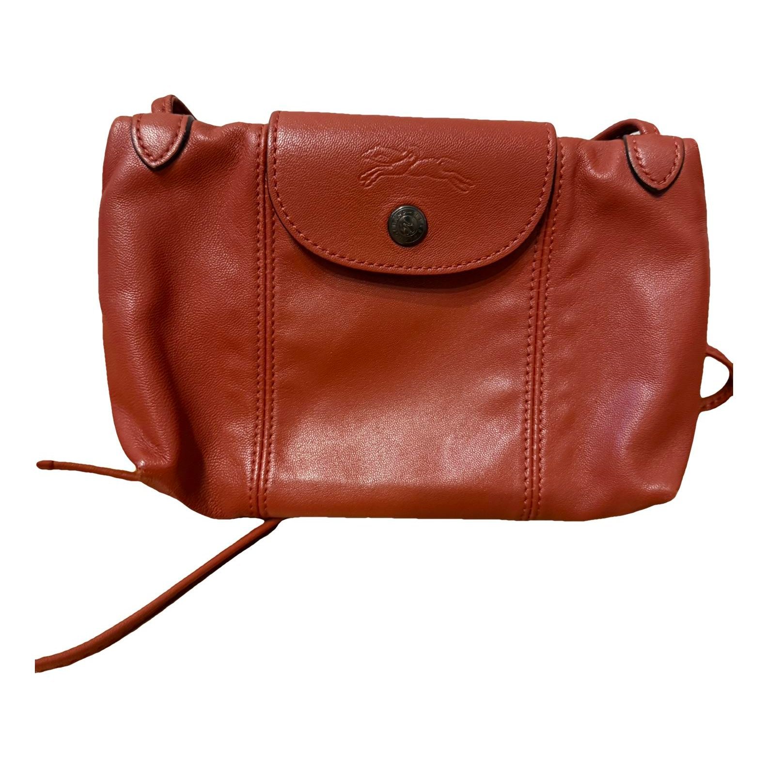 Pliage leather crossbody bag