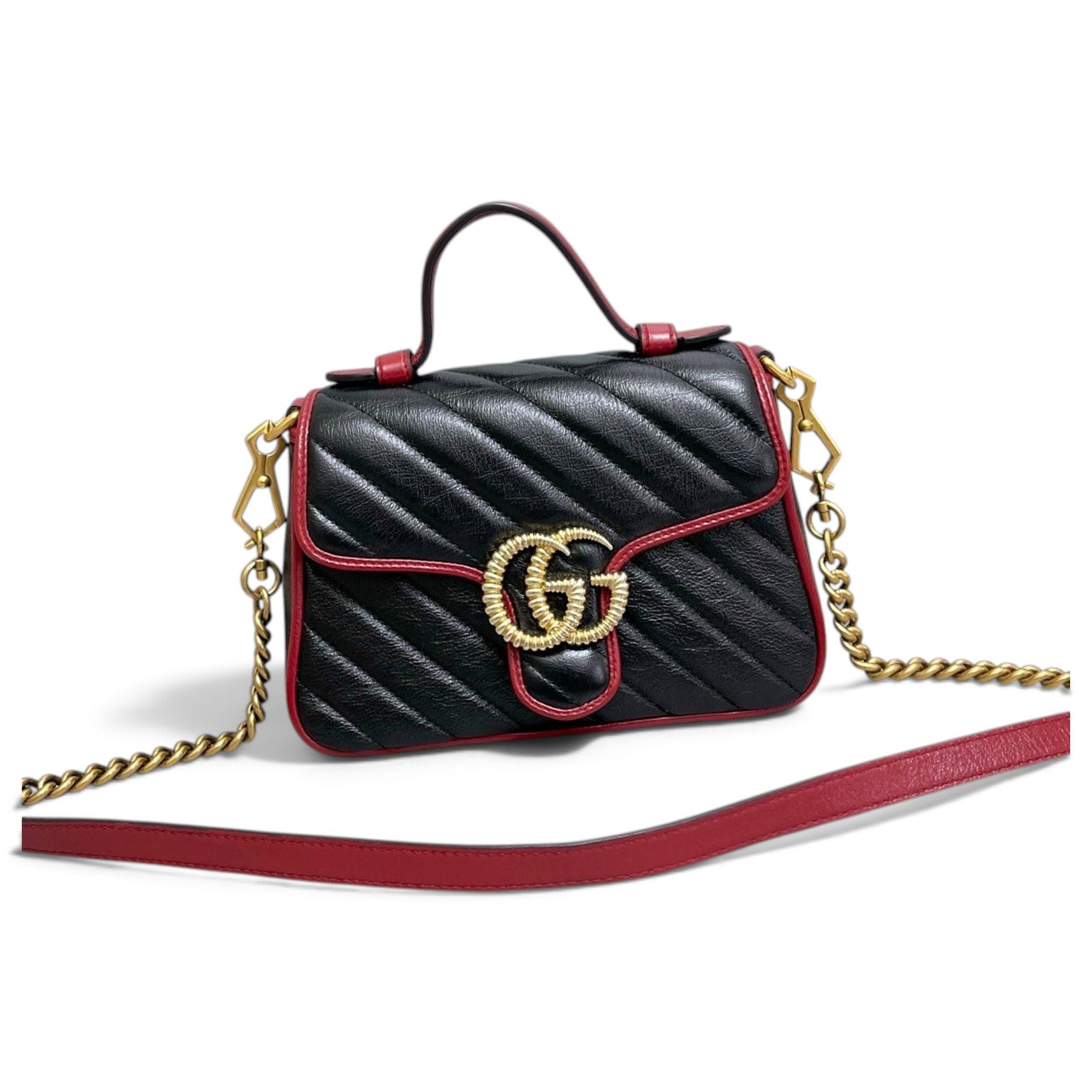 GG Marmont Flap leather handbag