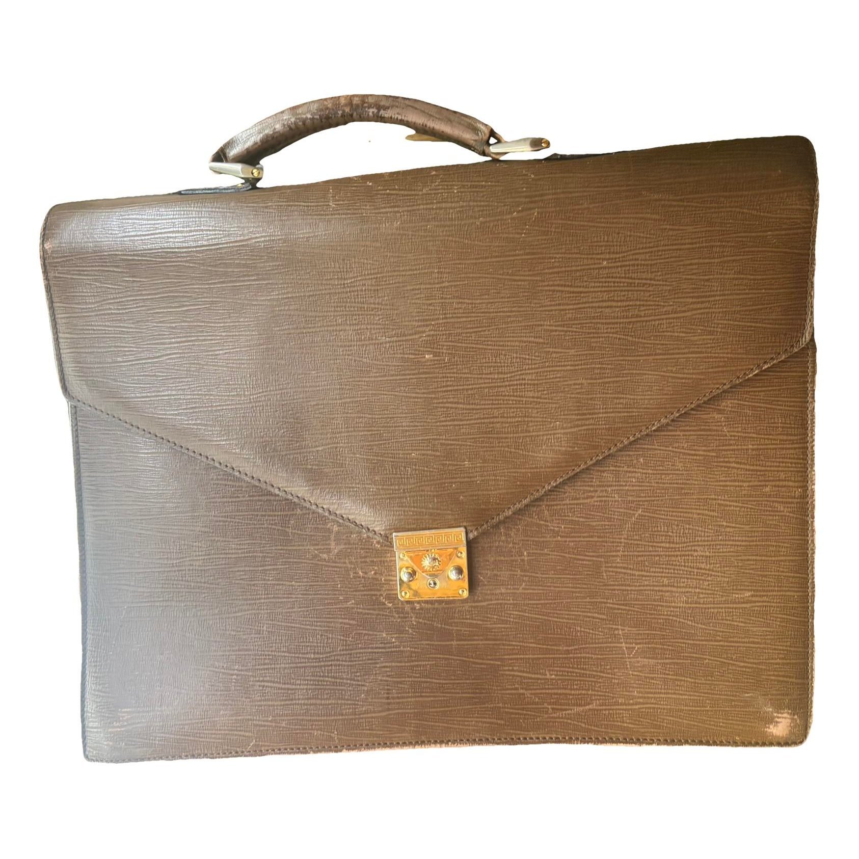 Leather satchel