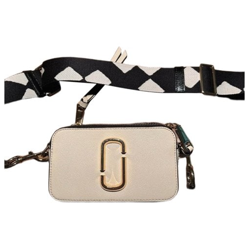 Snapshot leather clutch bag