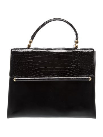 Leather Top Handle Bag