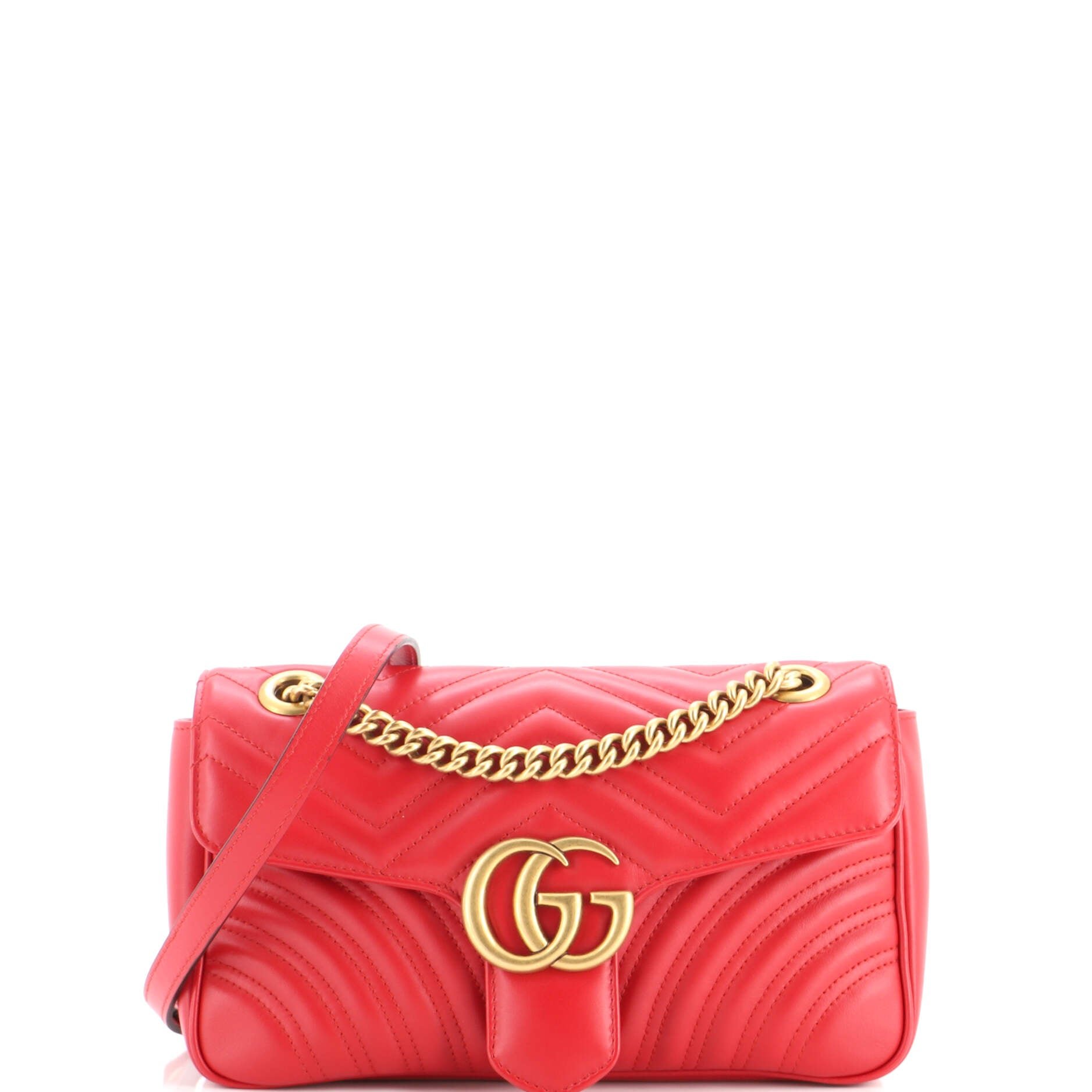 GG Marmont Flap Bag Matelasse Leather Small