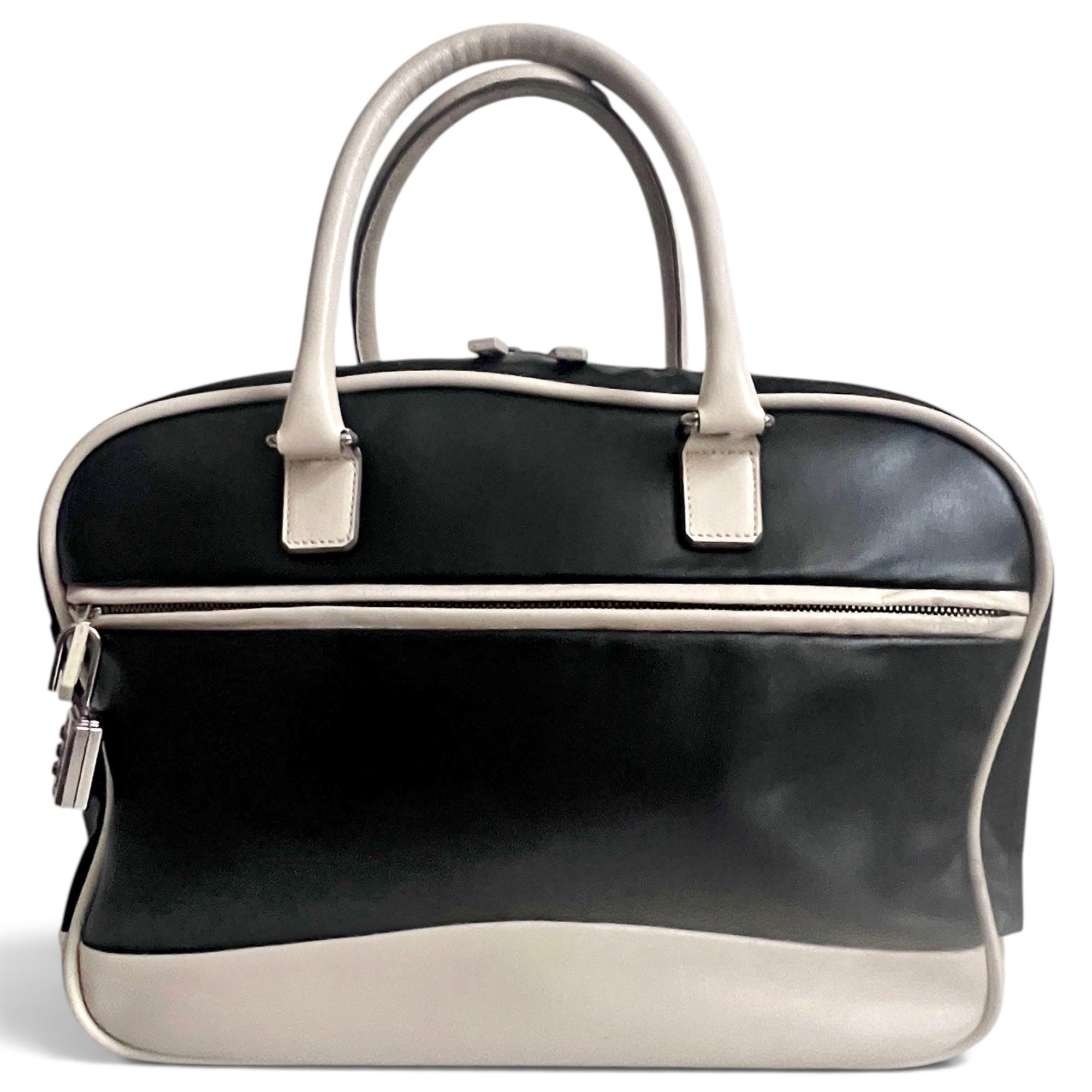 Leather bowling bag