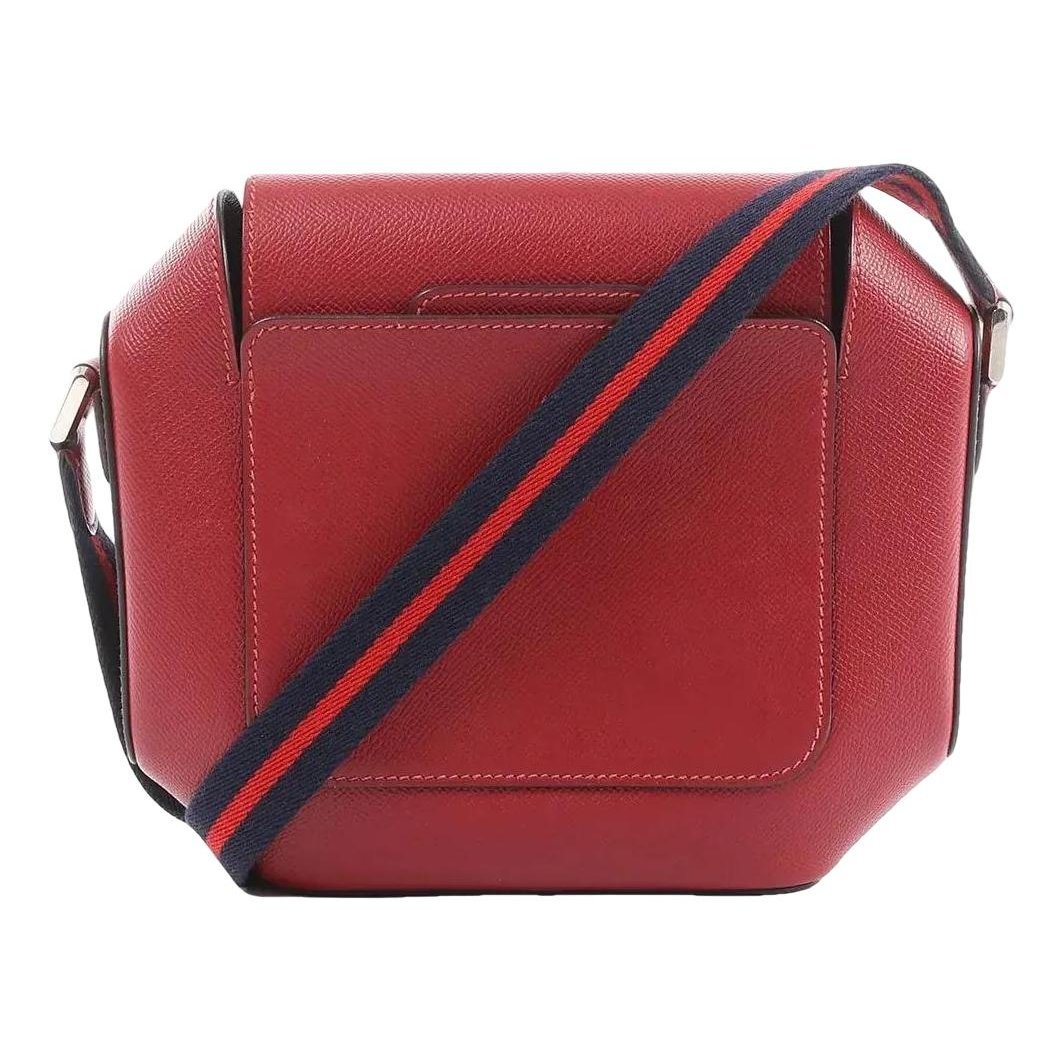 H leather crossbody bag