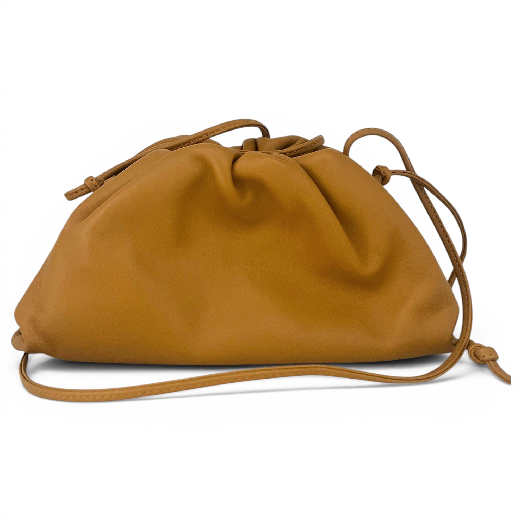 Pouch leather clutch bag