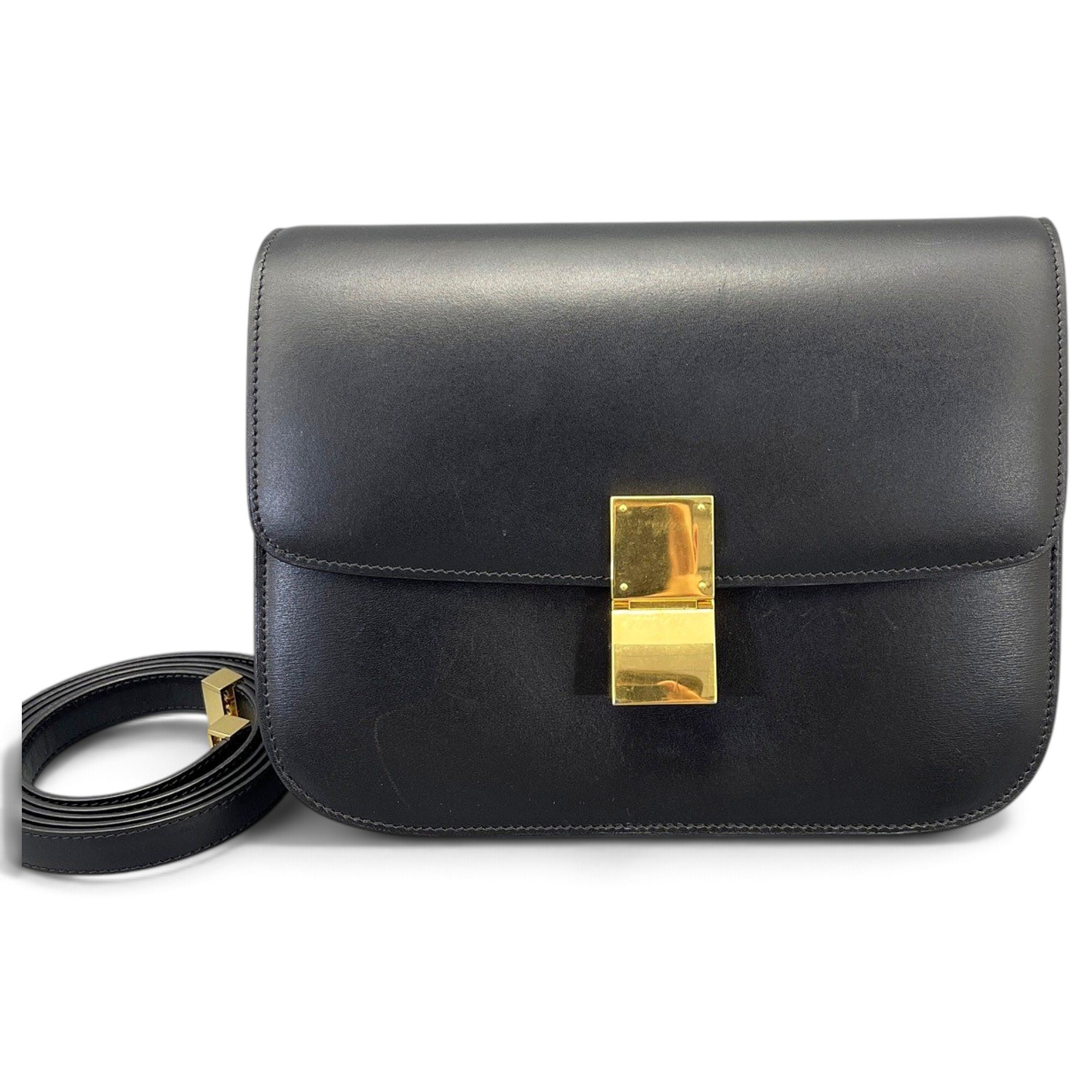 Classic leather crossbody bag