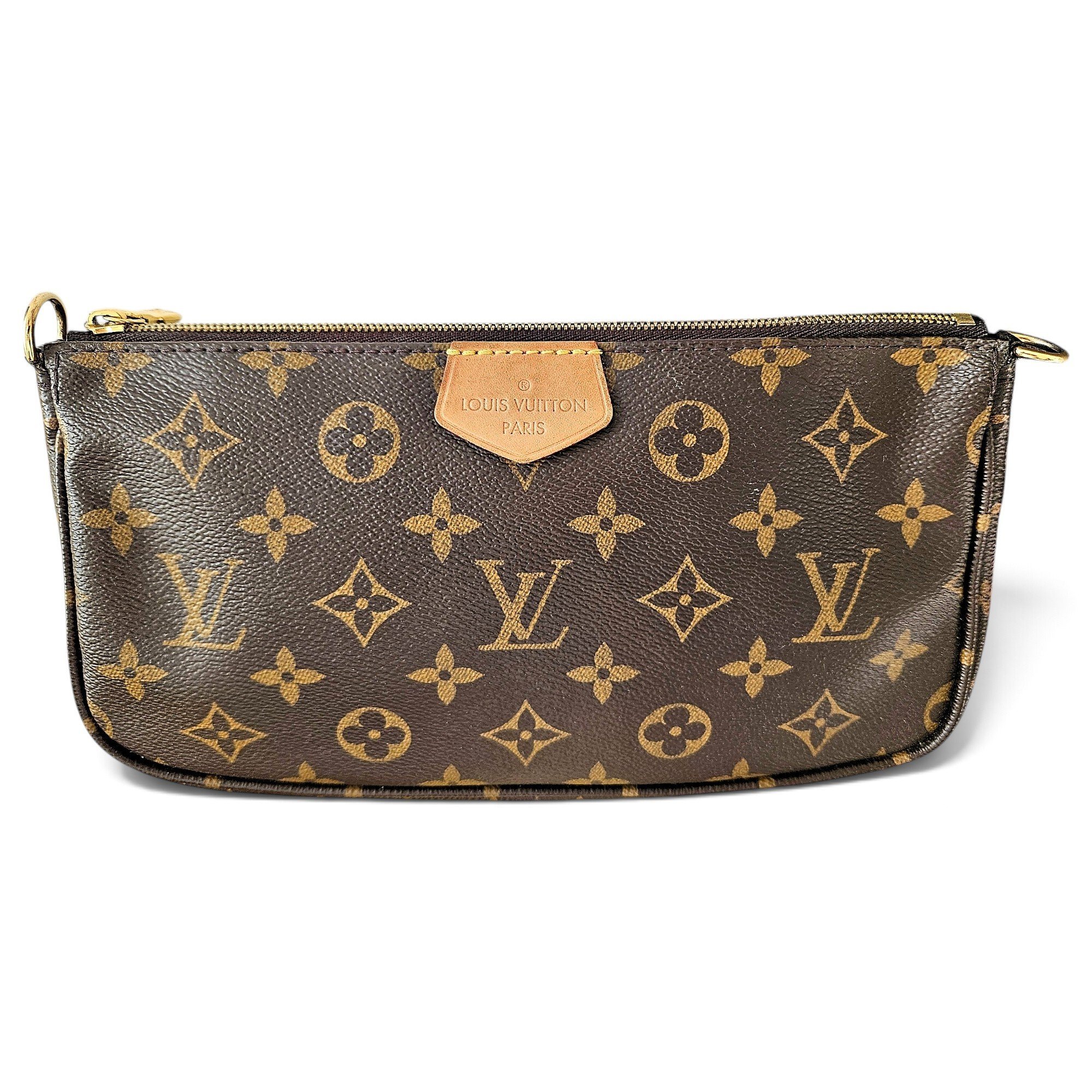Leather clutch bag