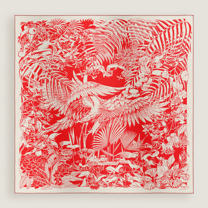 Flamingo Party Tattoo Shawl 140