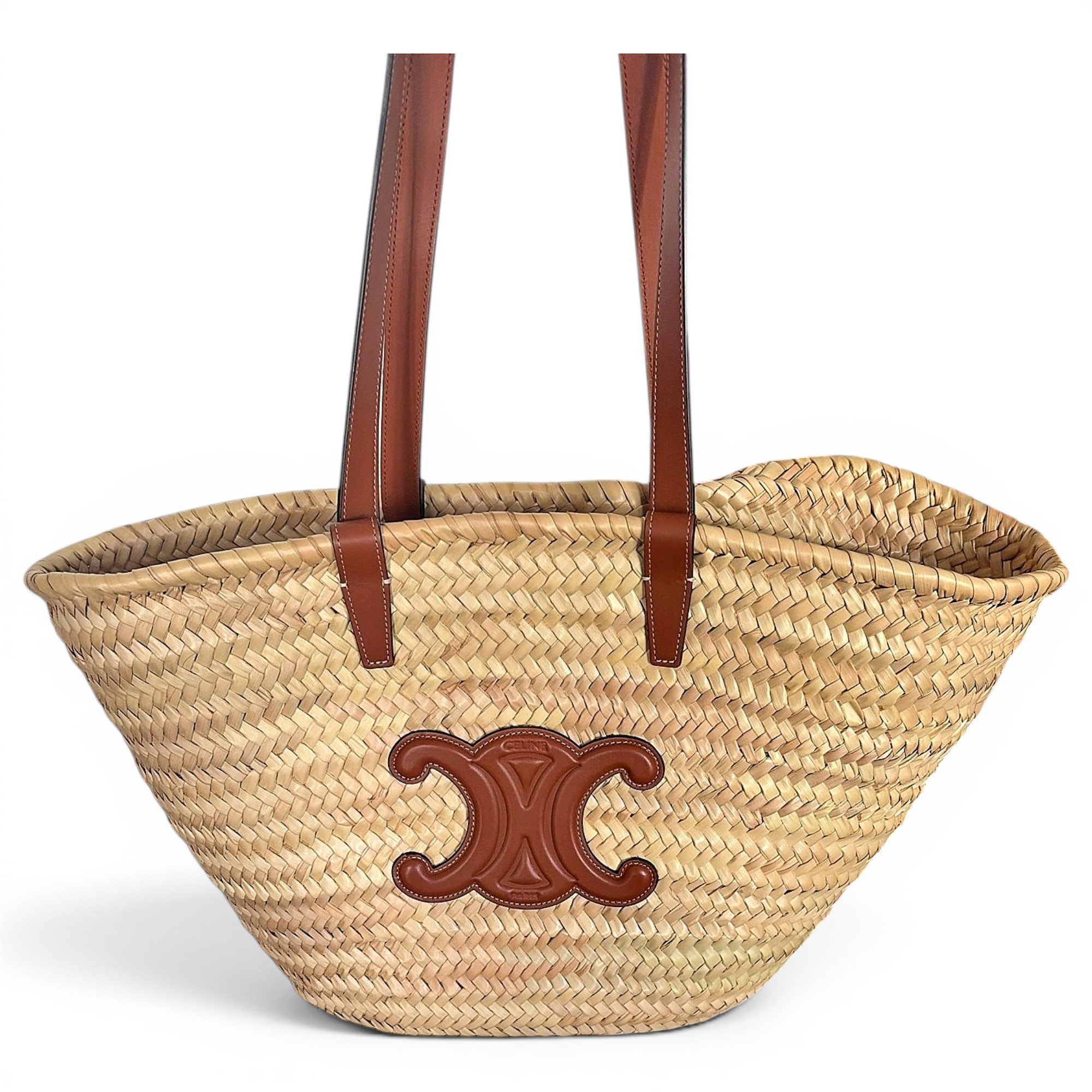 Cabas leather tote