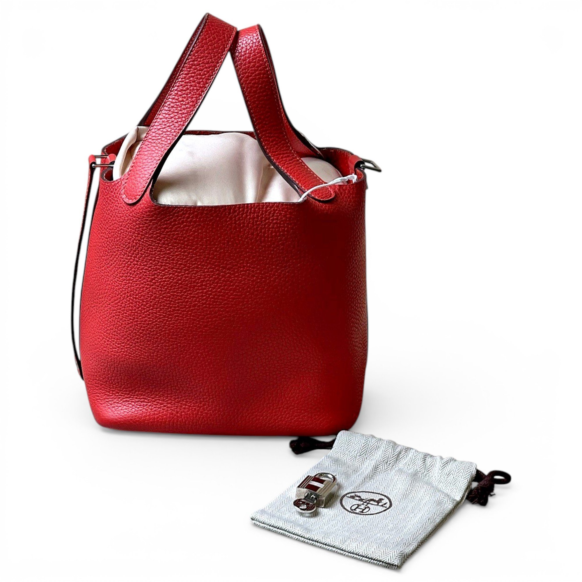 Picotin leather handbag