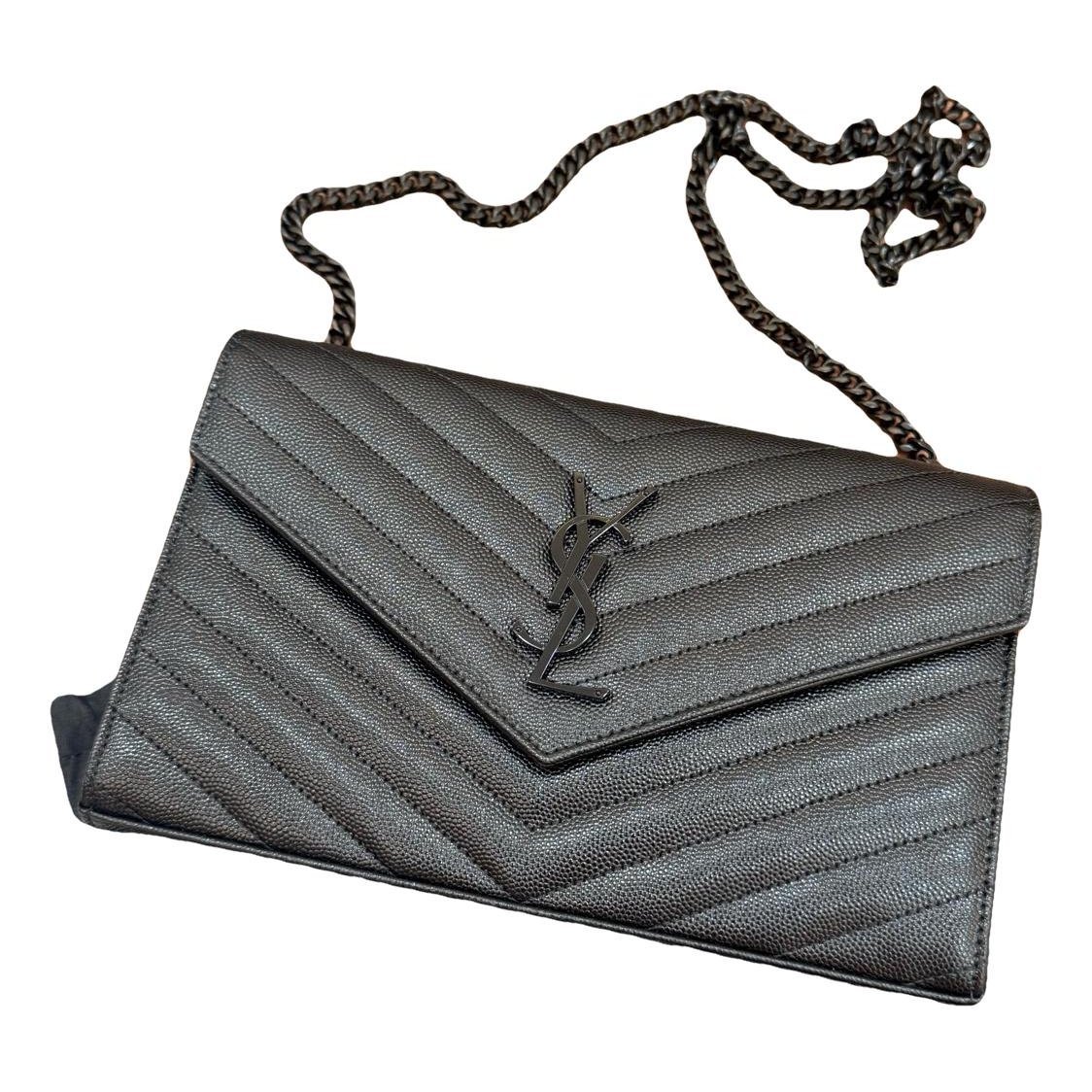 Envelope leather handbag