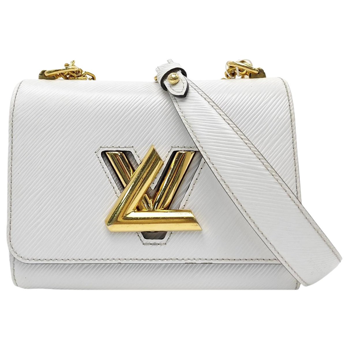 Twist leather handbag
