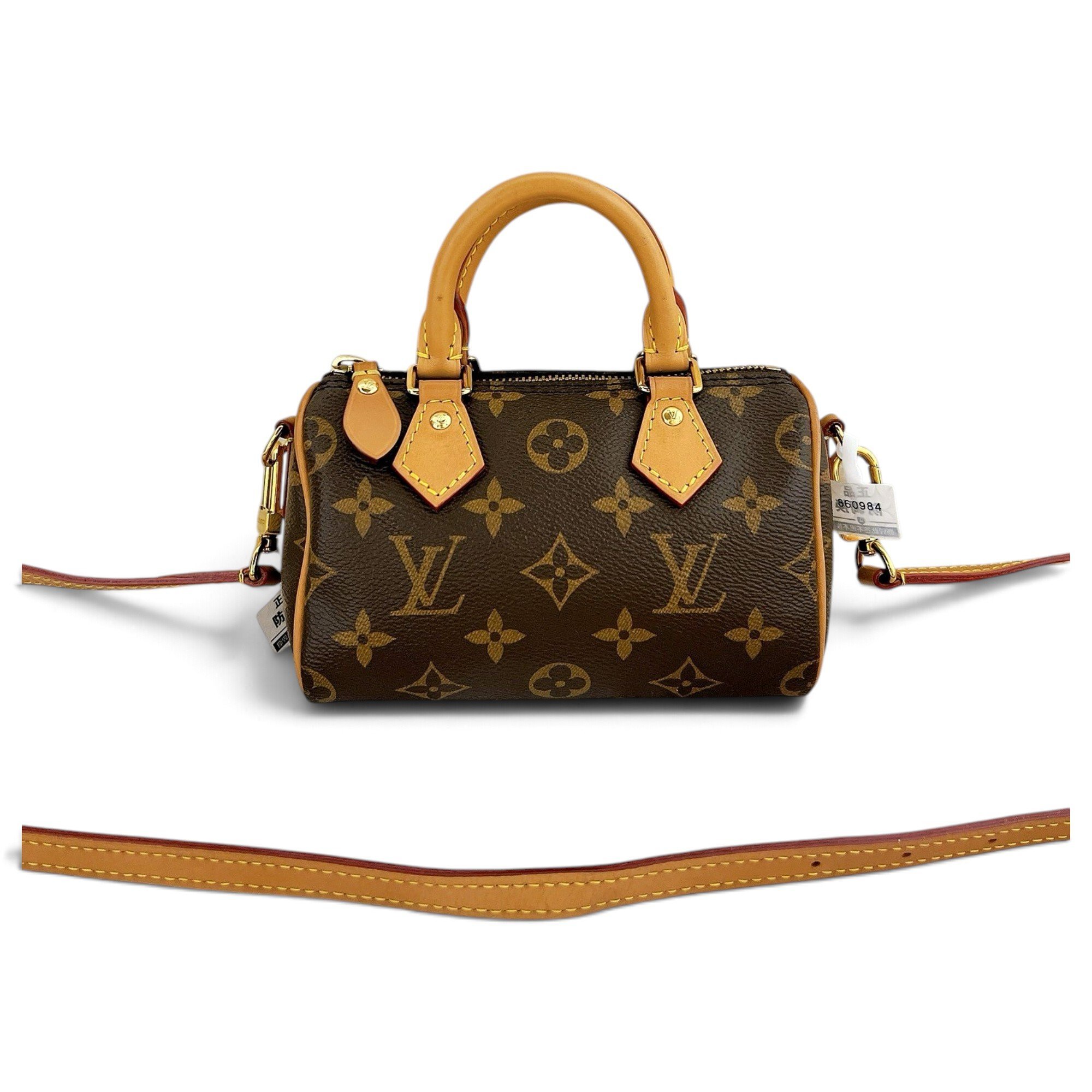 Louis Vuitton Nano Speedy / Mini HL leather mini bag
