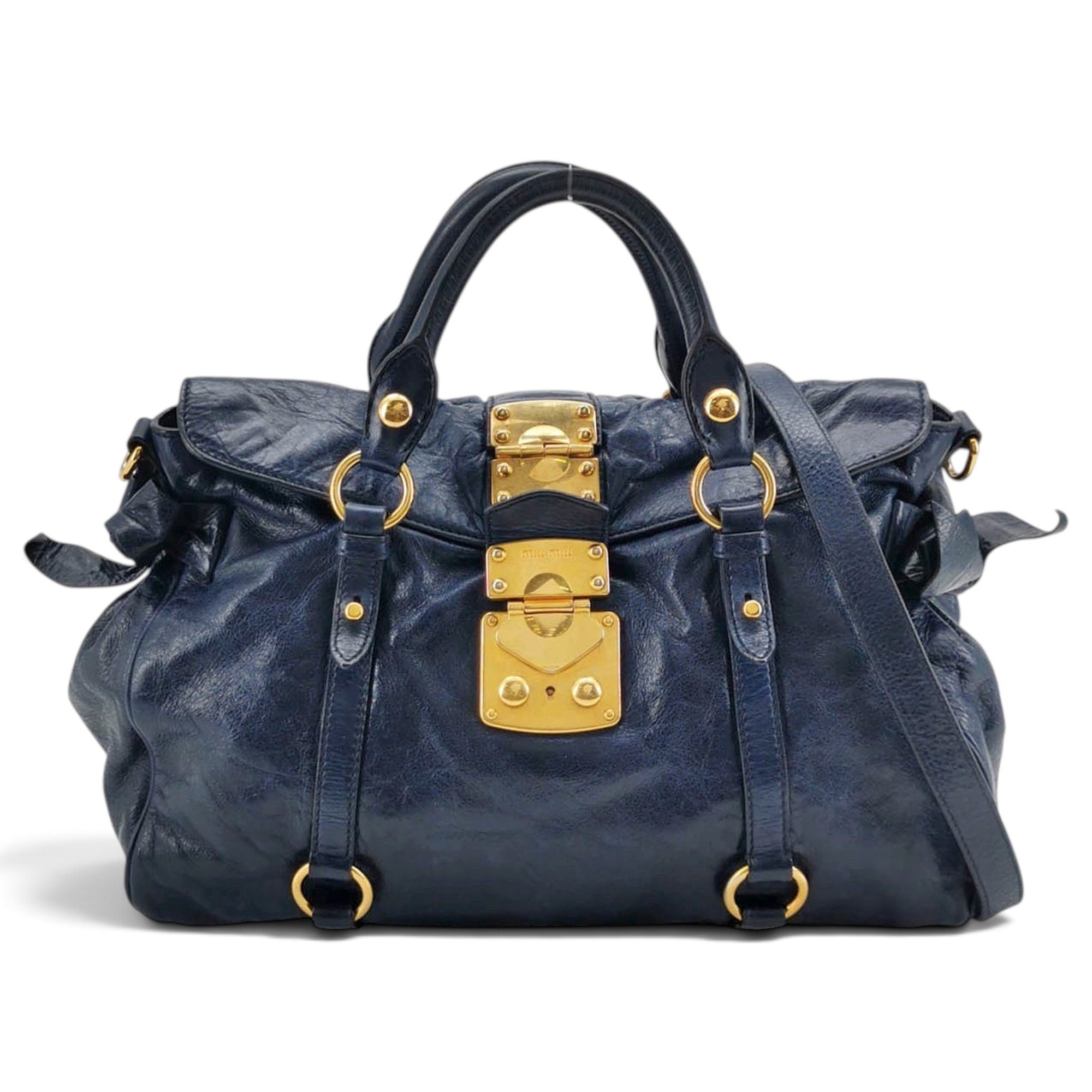 Vitello leather handbag